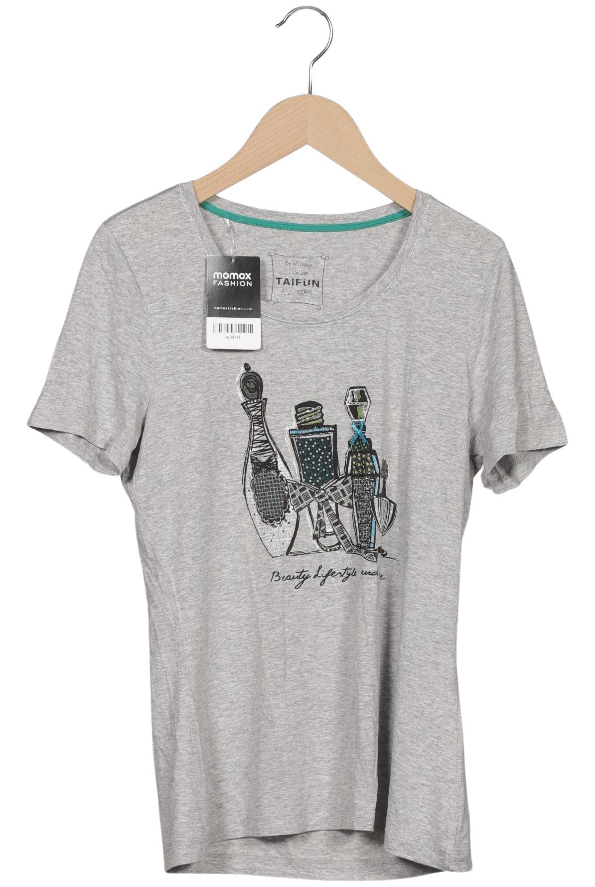 

Taifun Damen T-Shirt, grau, Gr. 36