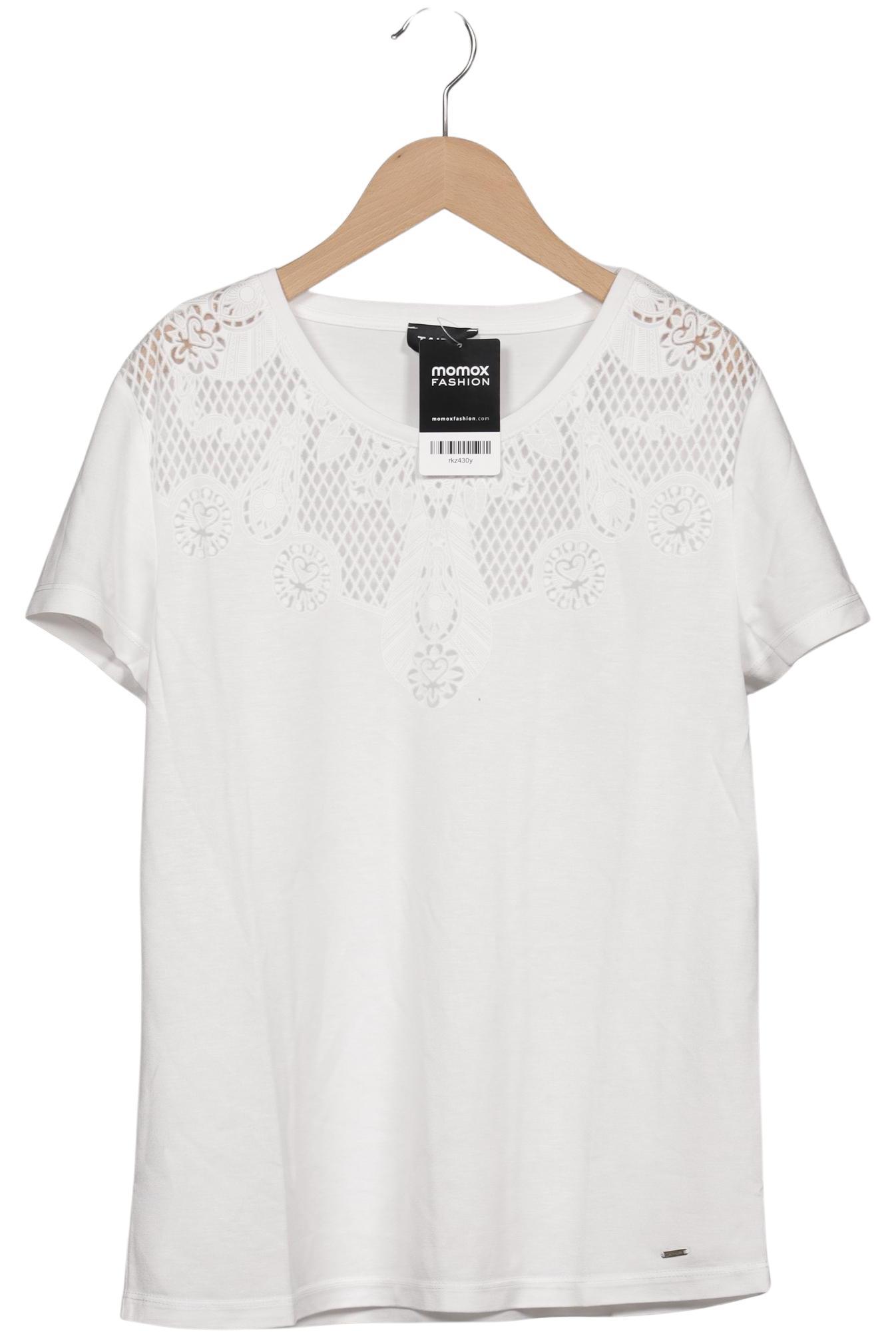 

Taifun Damen T-Shirt, weiß, Gr. 38