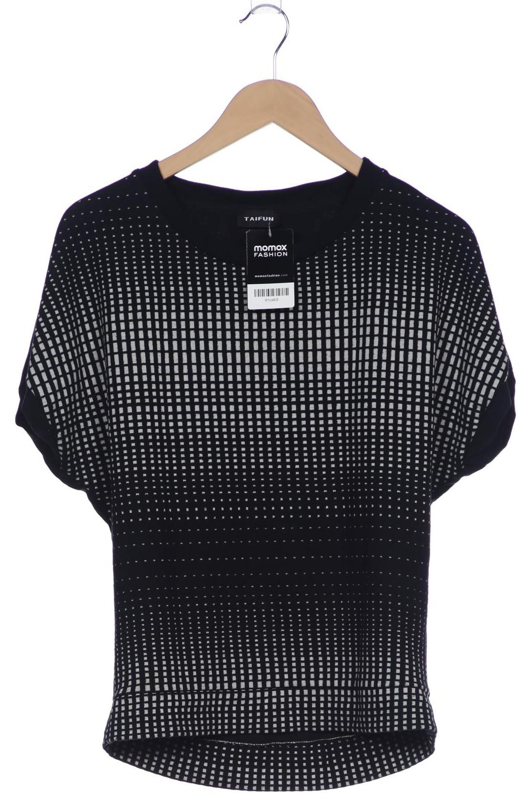

Taifun Damen T-Shirt, schwarz, Gr. 36