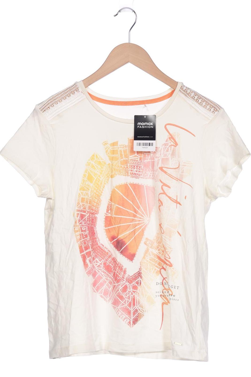 

Taifun Damen T-Shirt, cremeweiß, Gr. 40