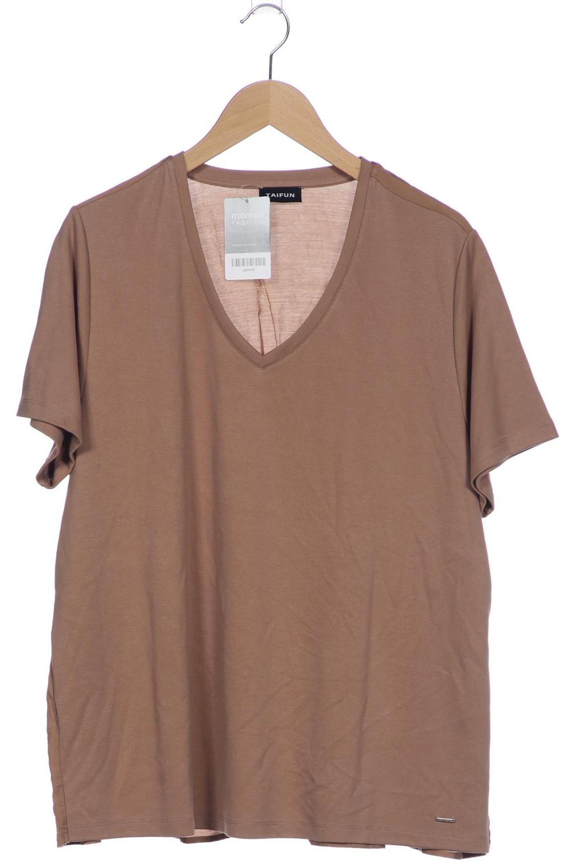 

Taifun Damen T-Shirt, braun, Gr. 46