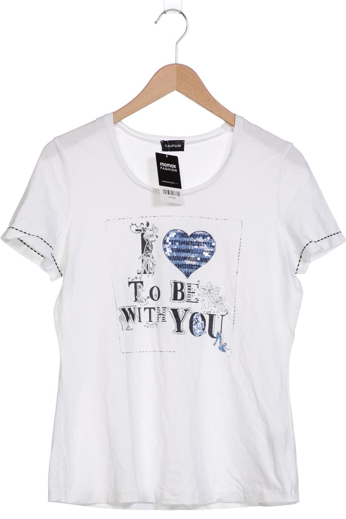 

Taifun Damen T-Shirt, weiß, Gr. 42