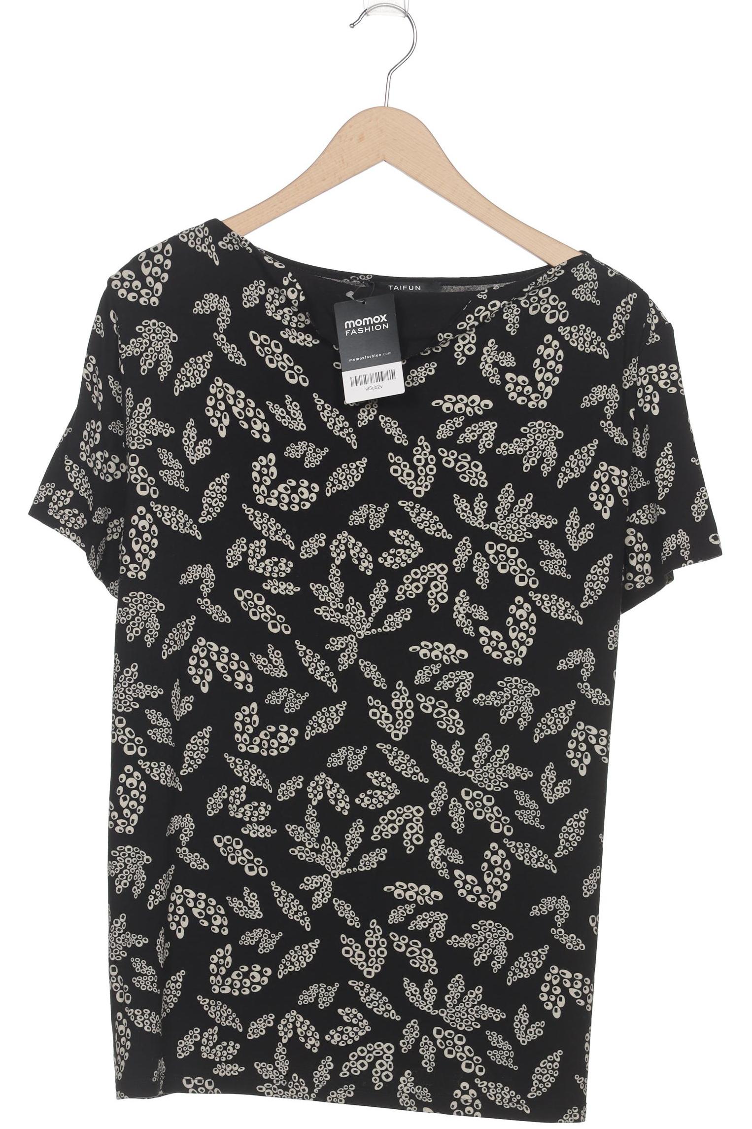 

Taifun Damen T-Shirt, schwarz, Gr. 44