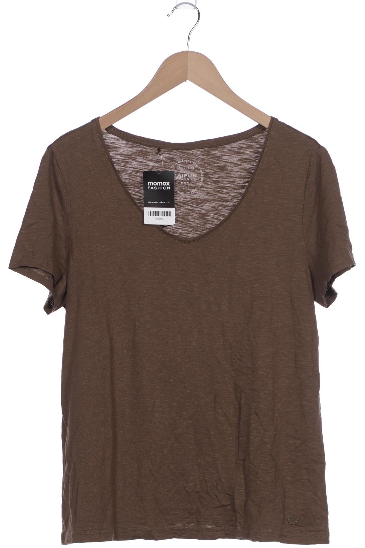 

Taifun Damen T-Shirt, braun, Gr. 46