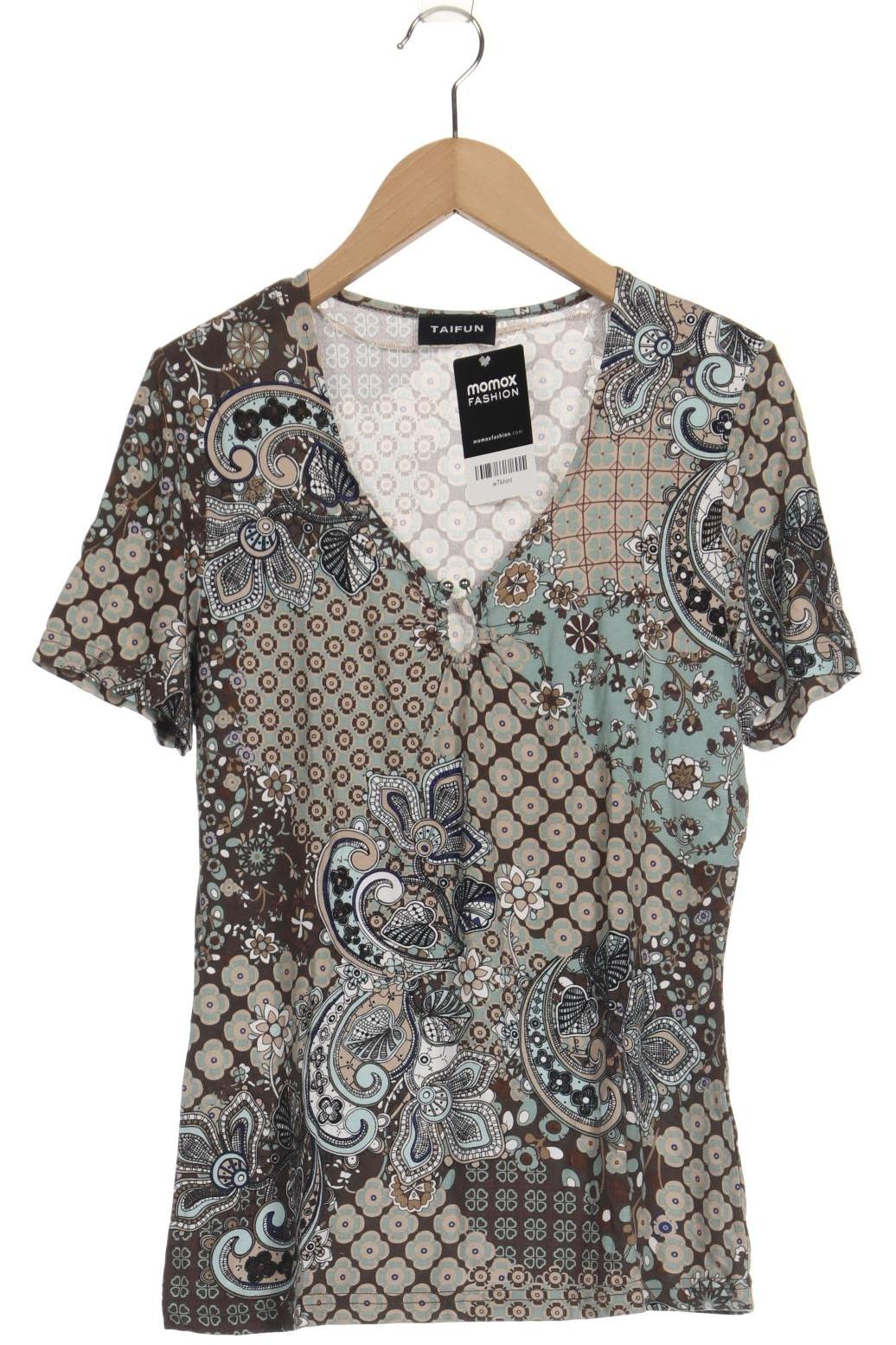 

Taifun Damen T-Shirt, braun, Gr. 34