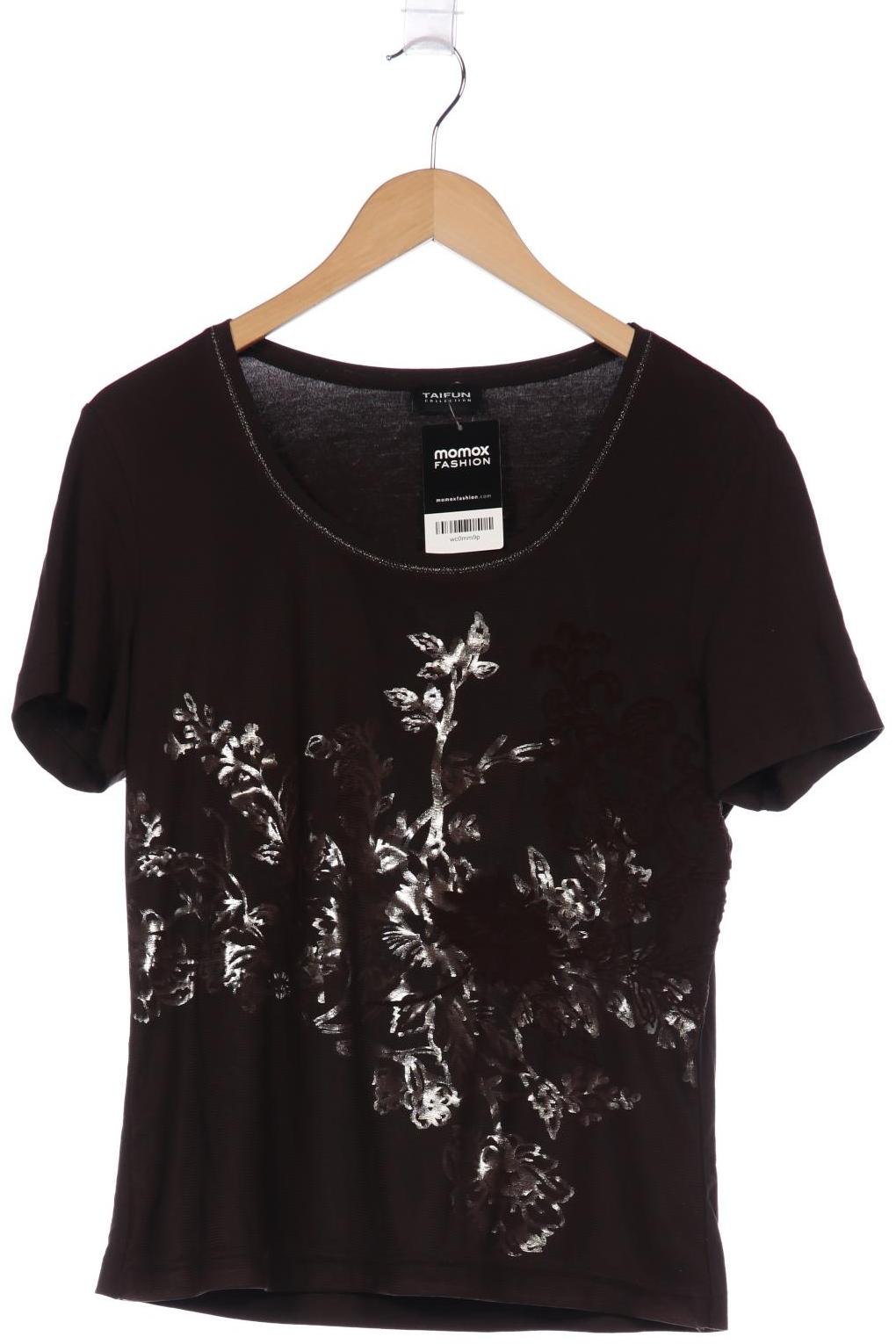 

Taifun Damen T-Shirt, braun, Gr. 42