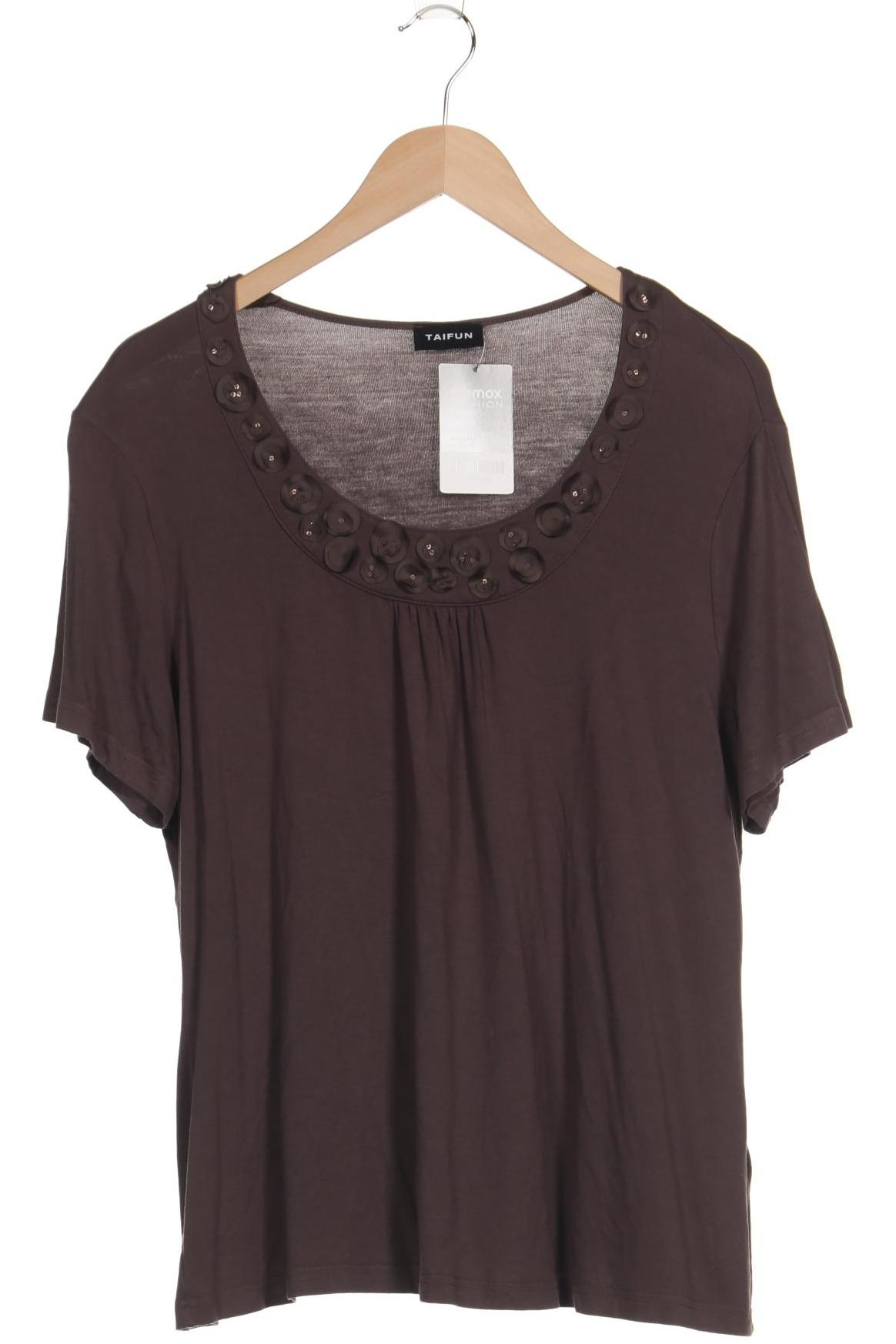 

Taifun Damen T-Shirt, braun, Gr. 46