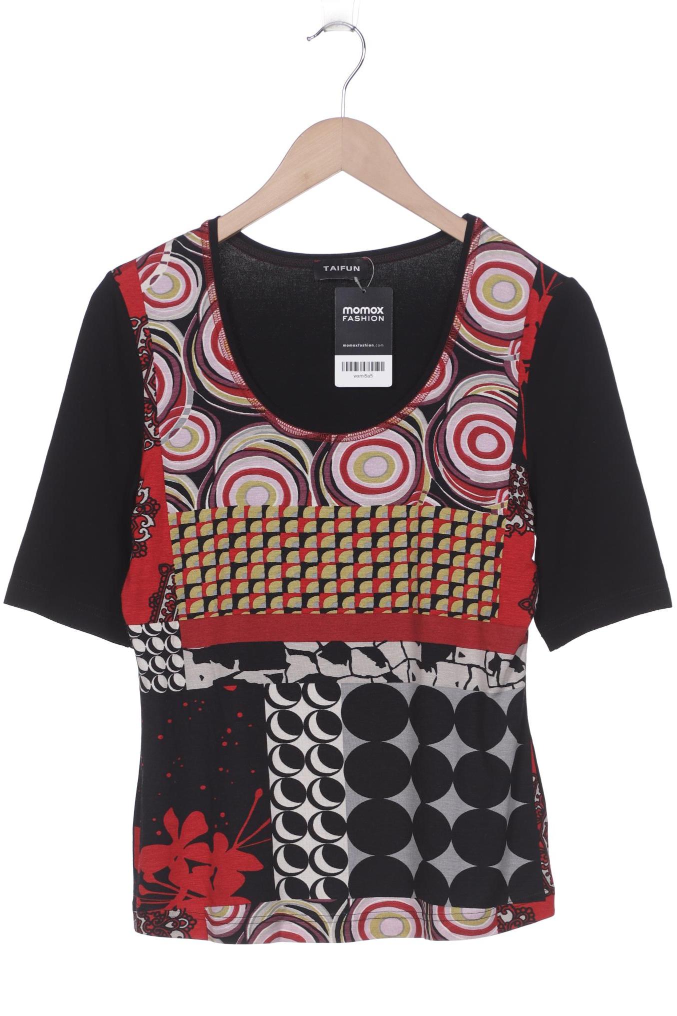 

Taifun Damen T-Shirt, schwarz, Gr. 40