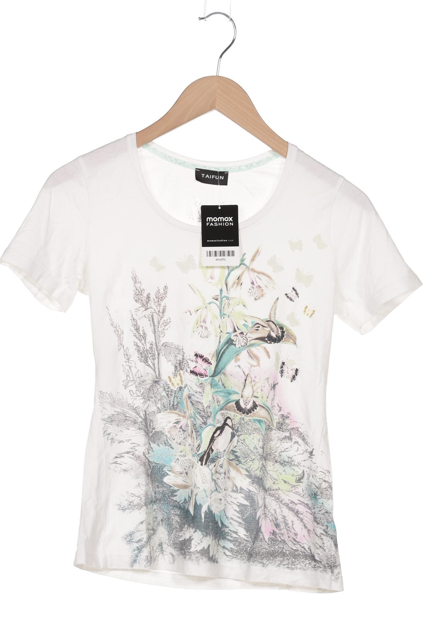 

Taifun Damen T-Shirt, weiß, Gr. 36