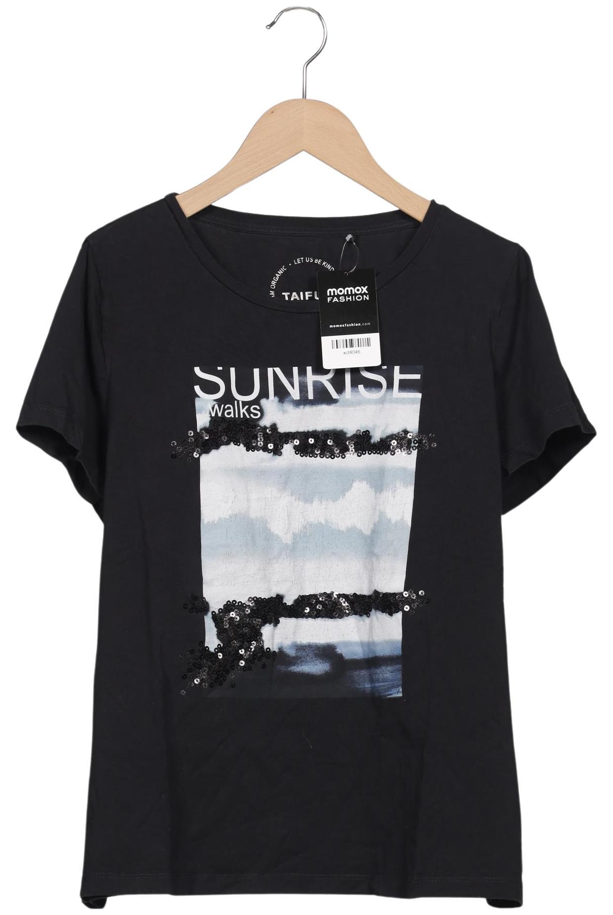 

Taifun Damen T-Shirt, schwarz, Gr. 44