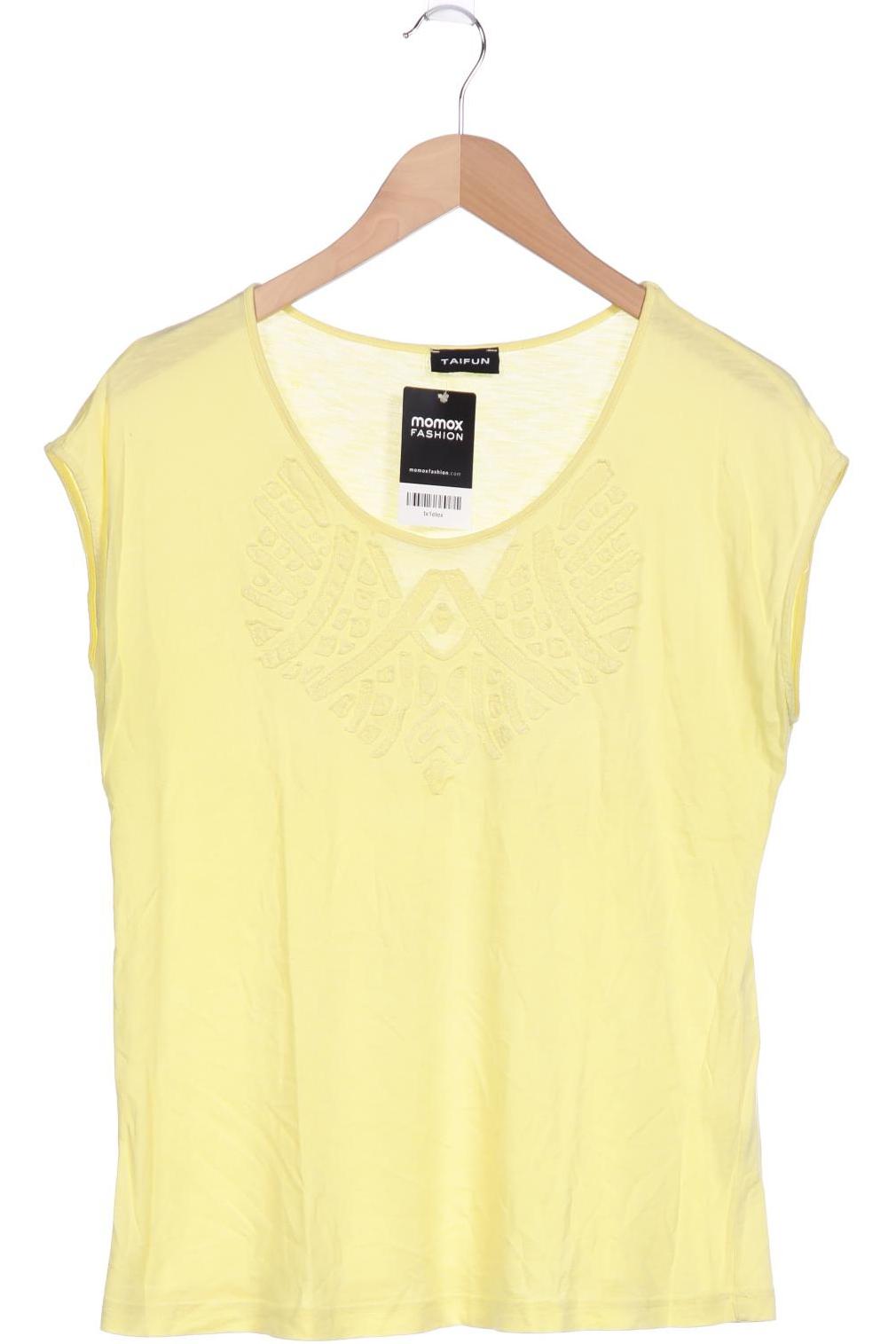 

Taifun Damen T-Shirt, gelb, Gr. 42