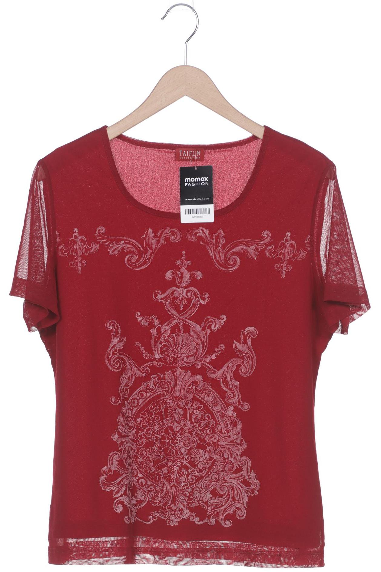 

Taifun Damen T-Shirt, bordeaux, Gr. 46