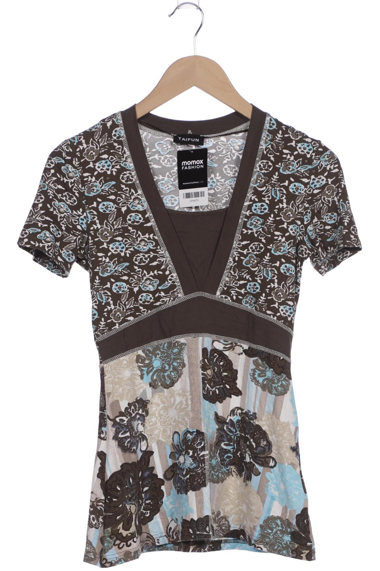 

Taifun Damen T-Shirt, braun, Gr. 34