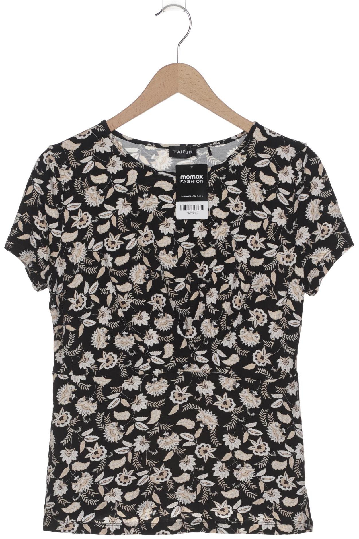 

Taifun Damen T-Shirt, schwarz, Gr. 40