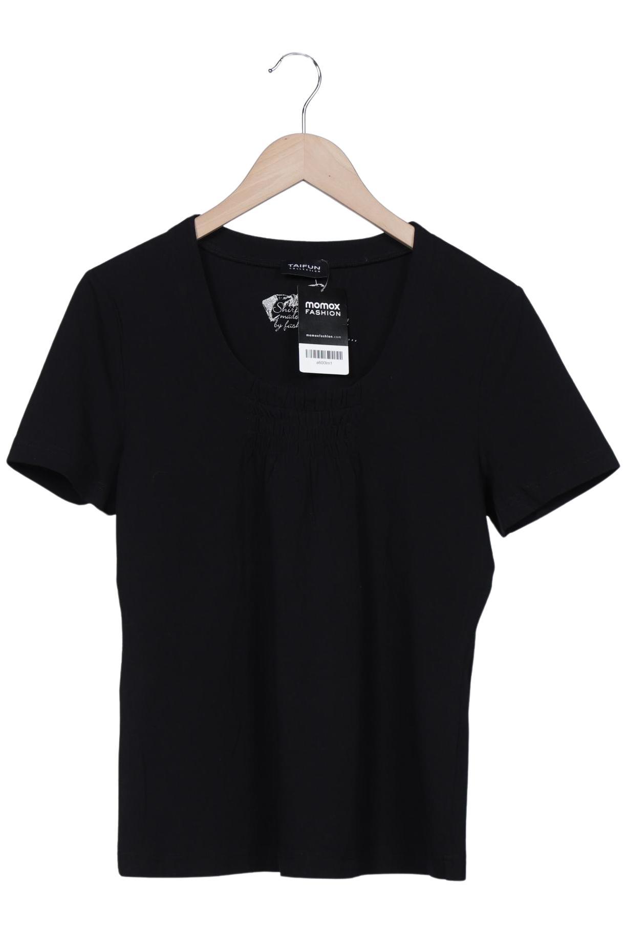

Taifun Damen T-Shirt, schwarz, Gr. 42