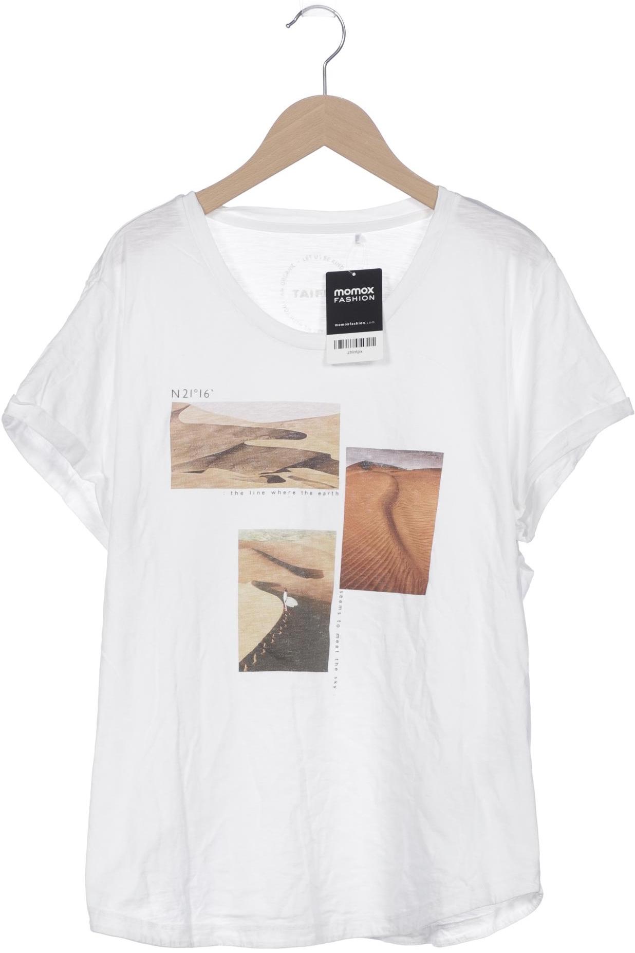 

Taifun Damen T-Shirt, weiß, Gr. 44