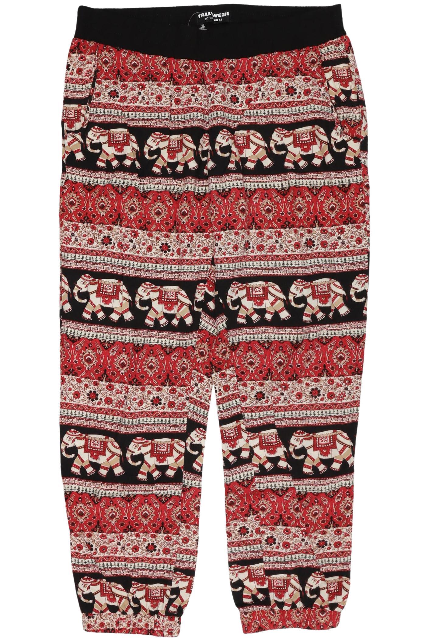 

Tally Weijl Damen Stoffhose, rot, Gr. 42