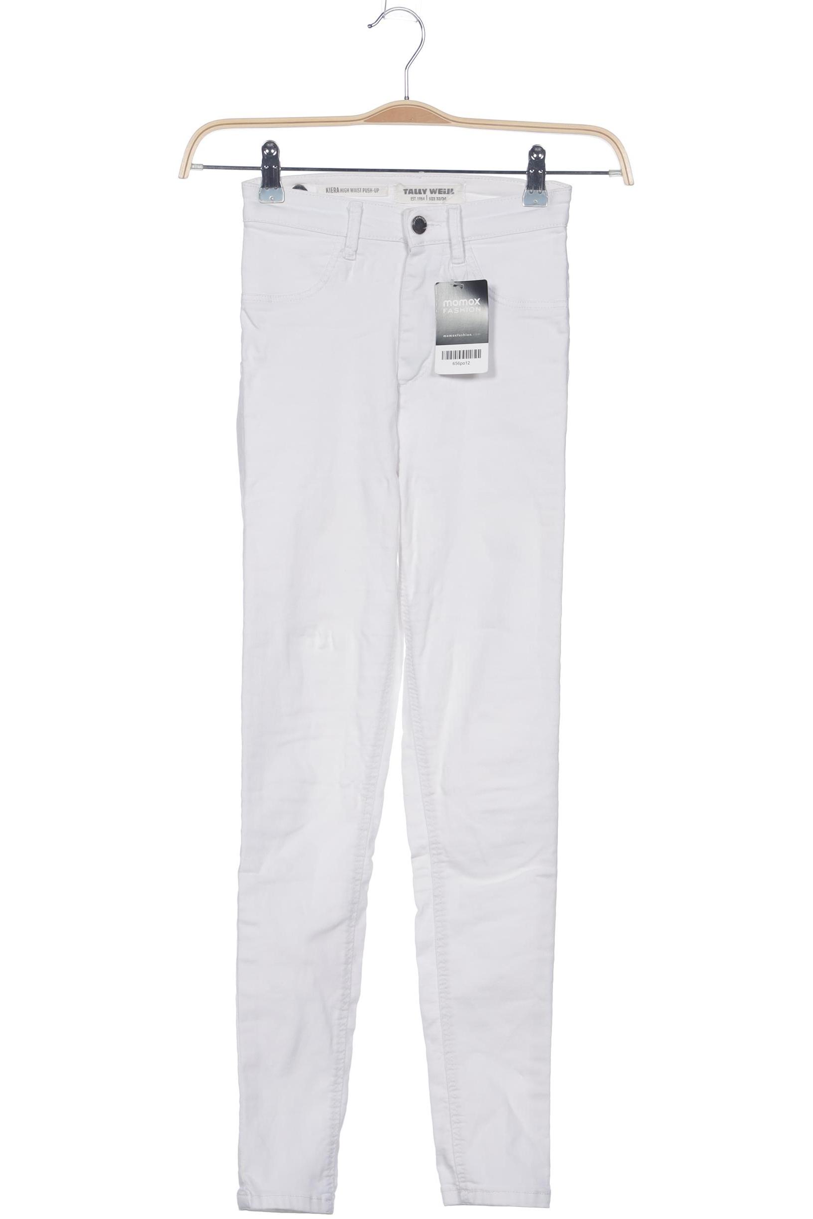 

Tally Weijl Damen Stoffhose, weiß, Gr. 32
