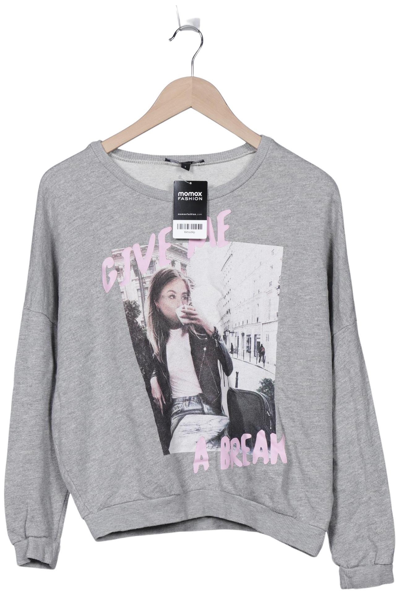 

Tally Weijl Damen Sweatshirt, grau, Gr. 36