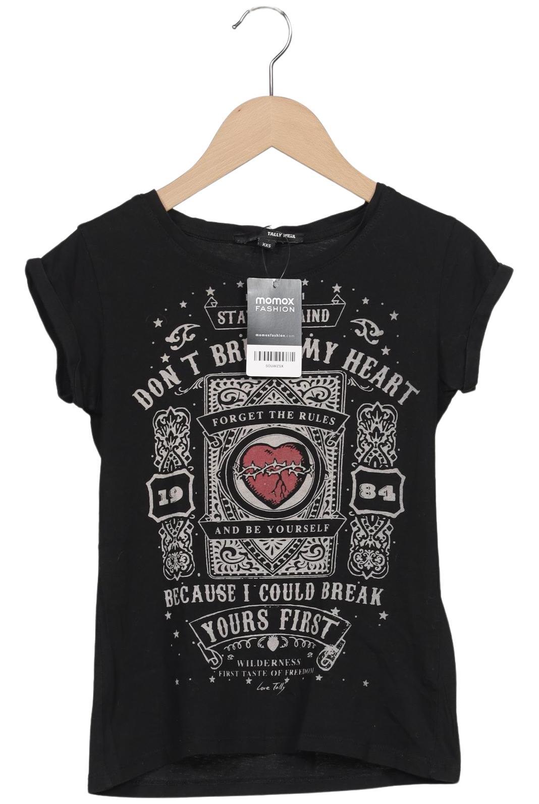 

Tally Weijl Damen T-Shirt, schwarz, Gr. 32