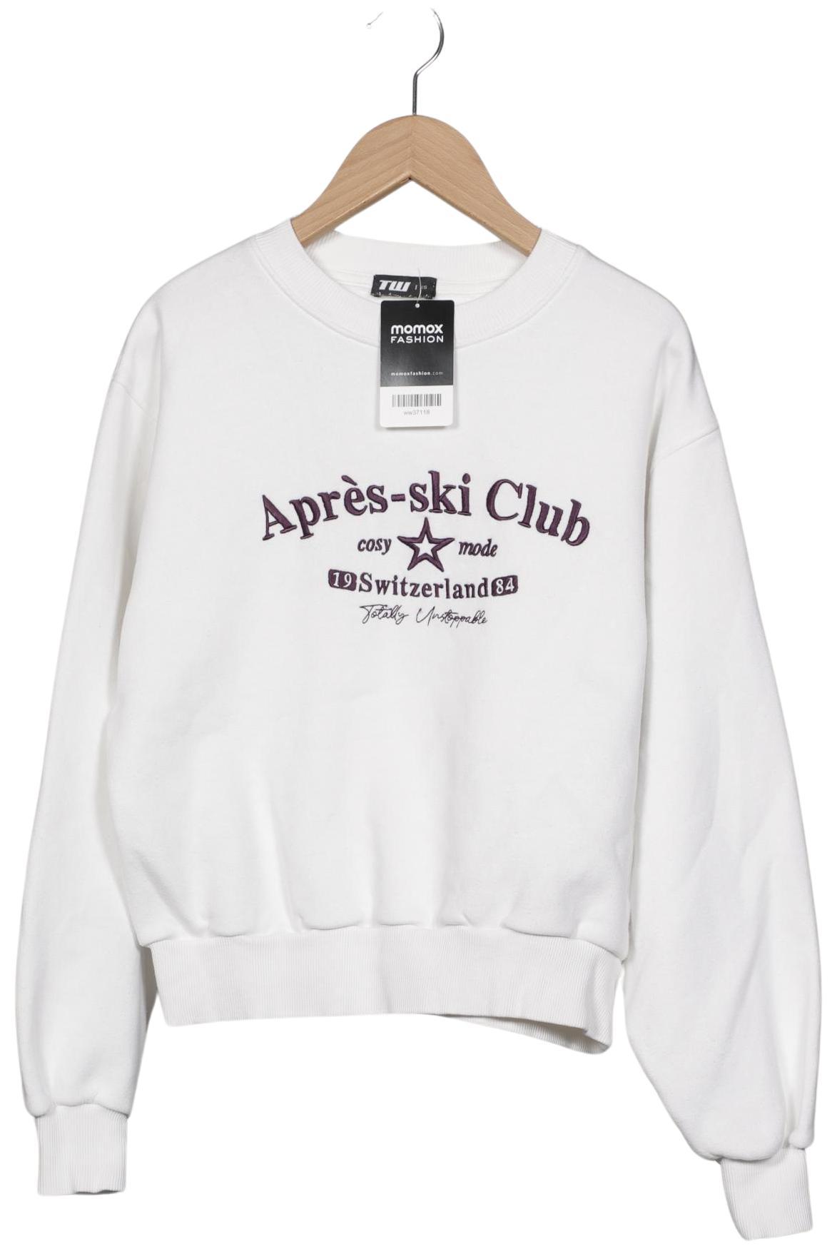 

Tally Weijl Damen Sweatshirt, weiß, Gr. 34