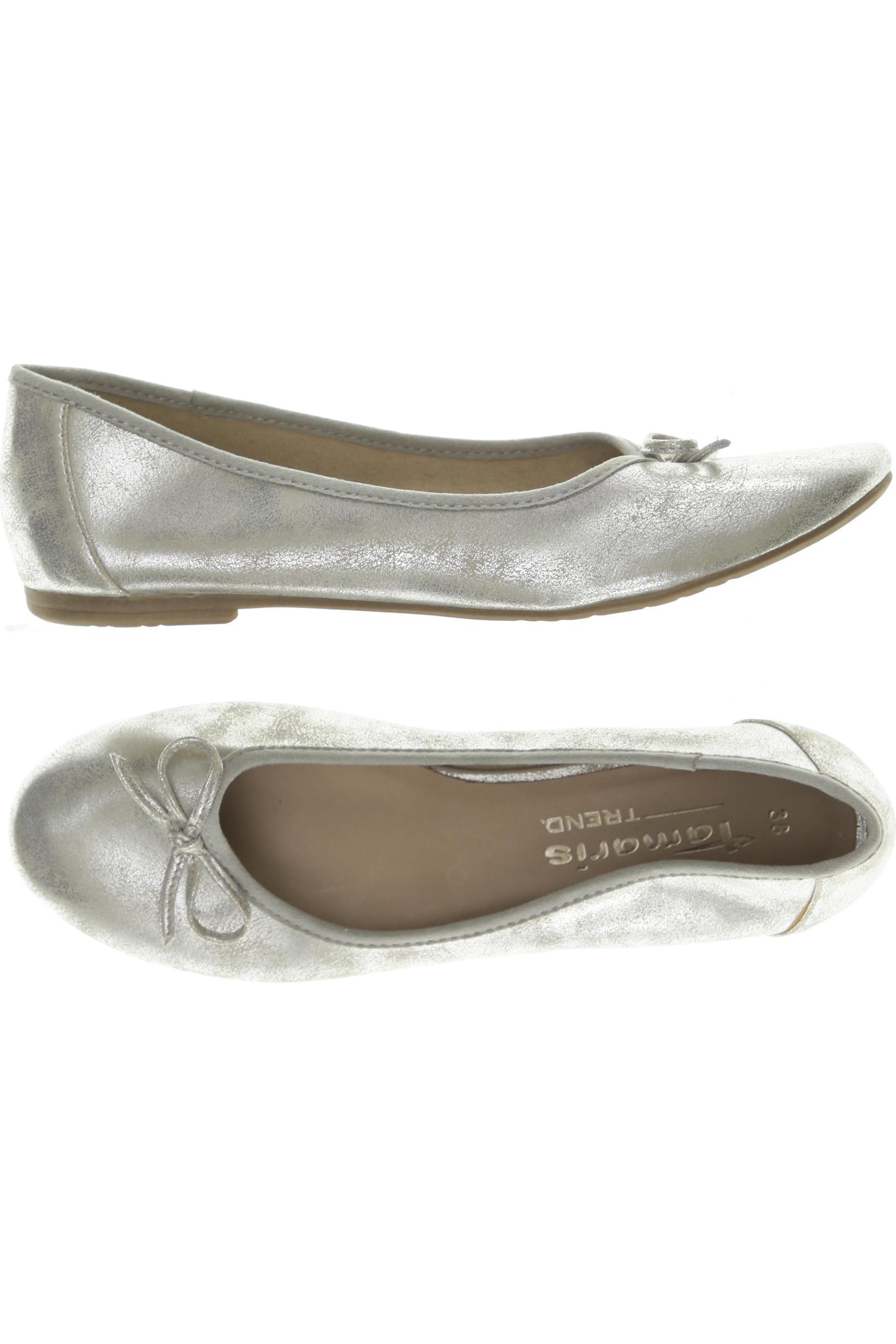 

Tamaris Damen Ballerinas, silber, Gr. 38