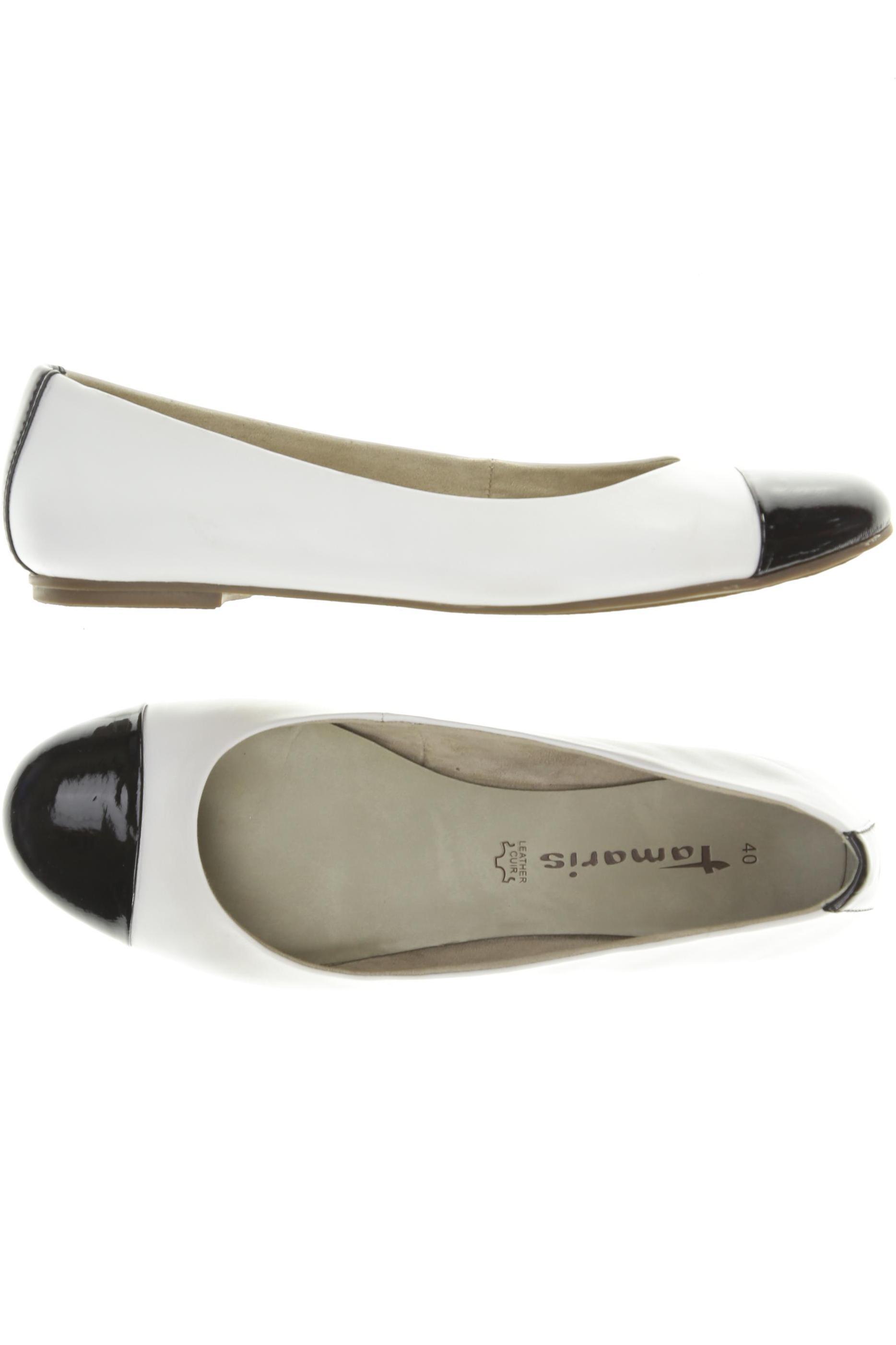 

Tamaris Damen Ballerinas, weiß, Gr. 40