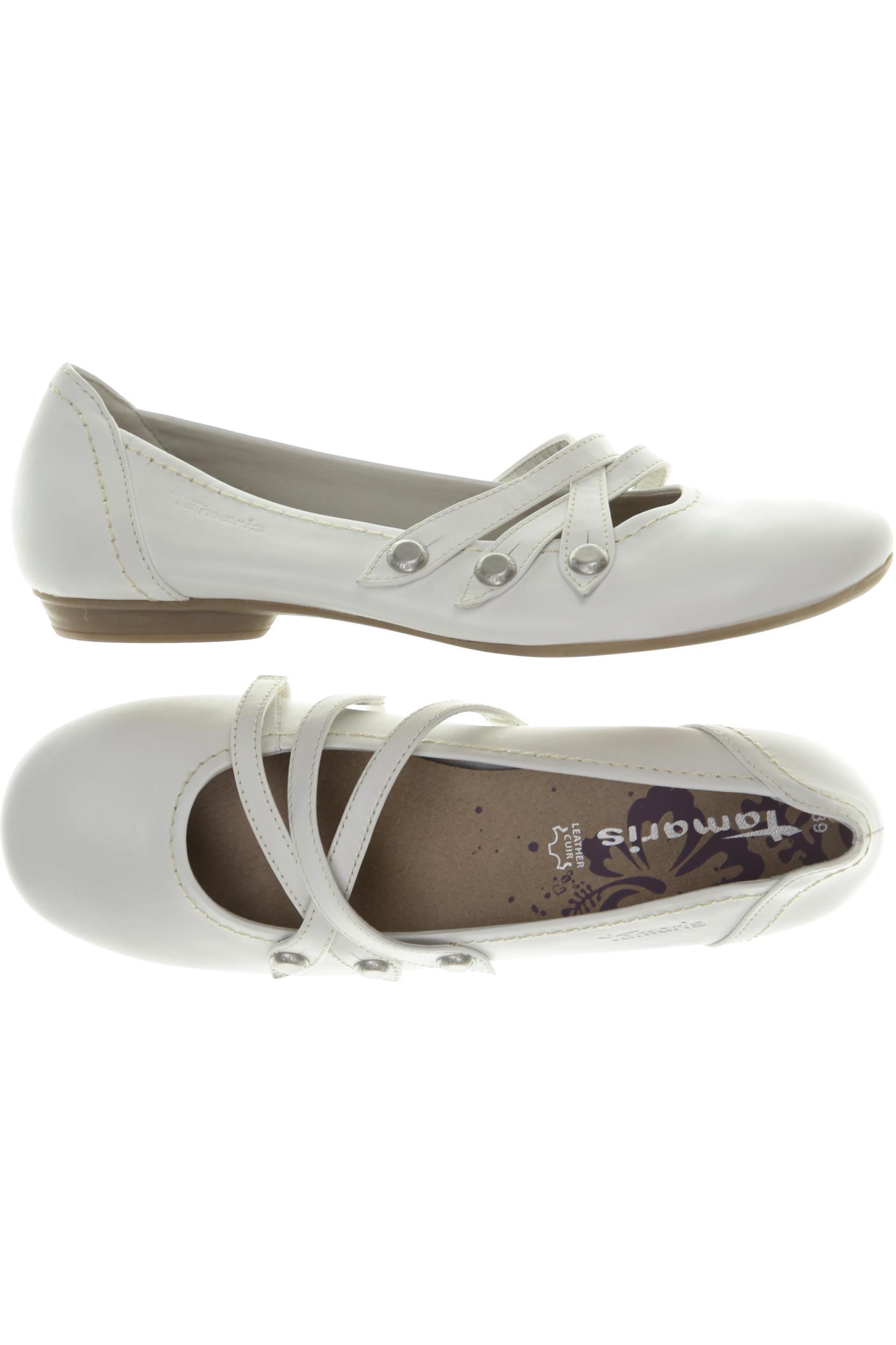 

Tamaris Damen Ballerinas, weiß, Gr. 39