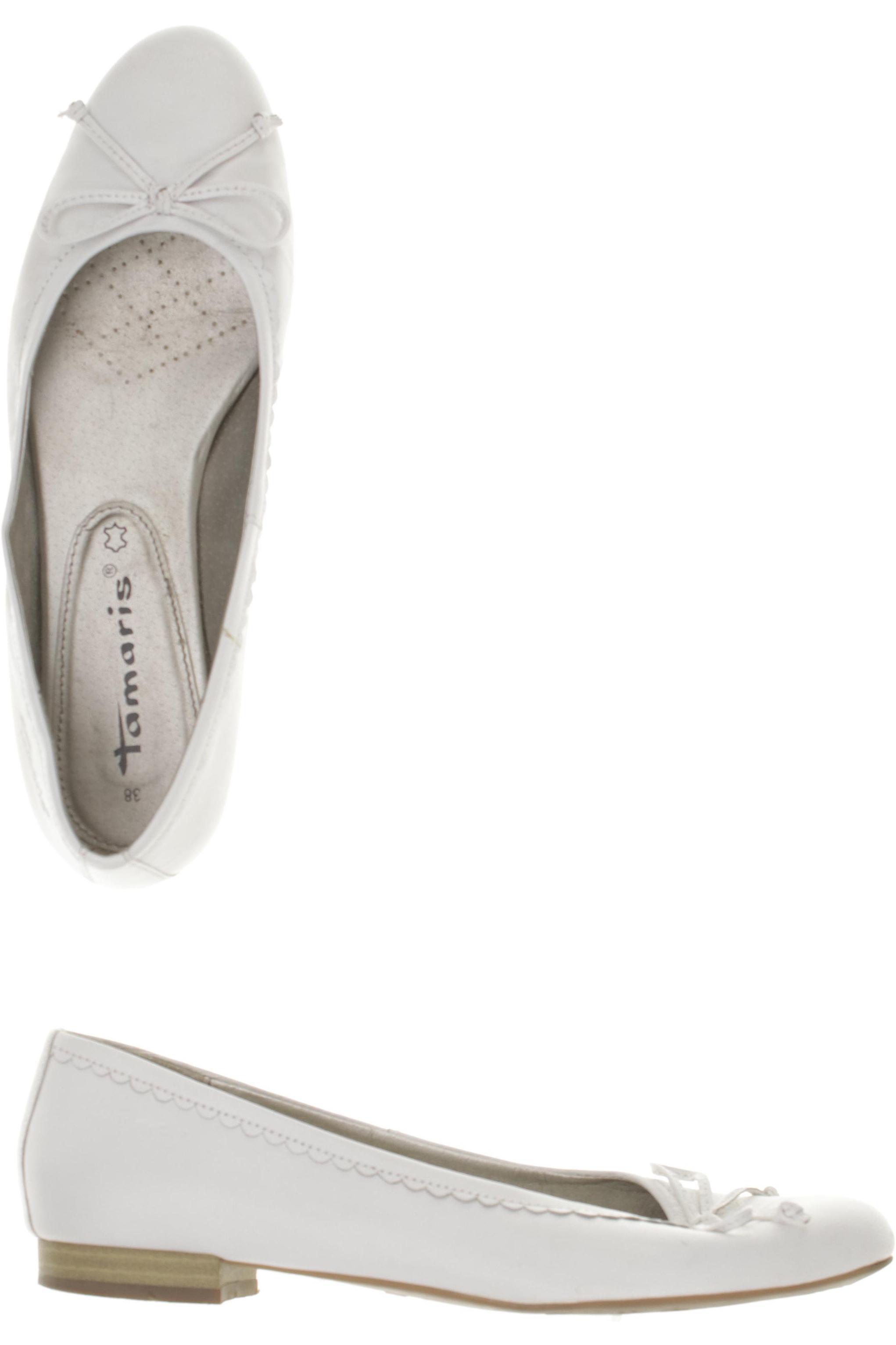 

Tamaris Damen Ballerinas, weiß, Gr. 38