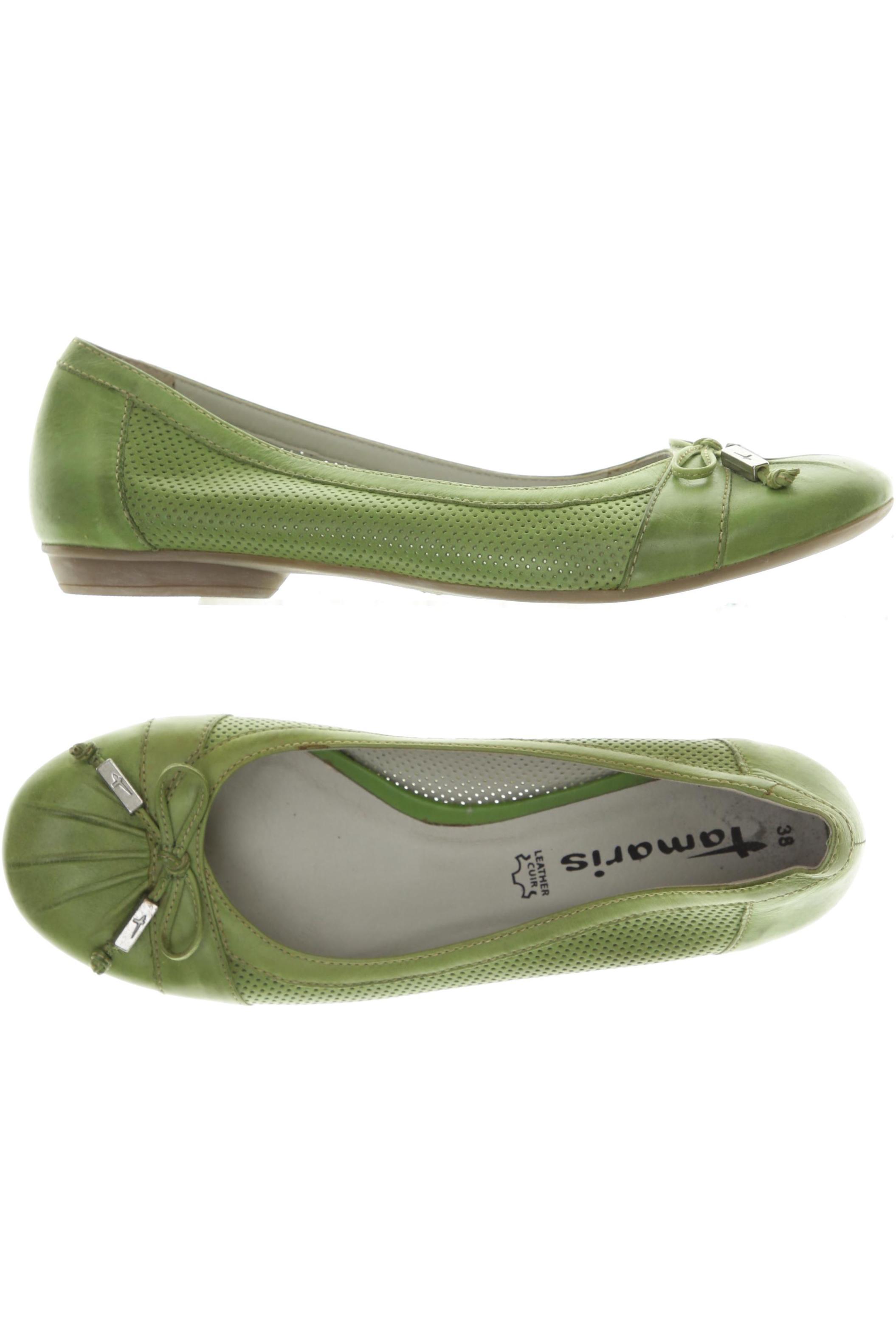 

Tamaris Damen Ballerinas, grün, Gr. 38