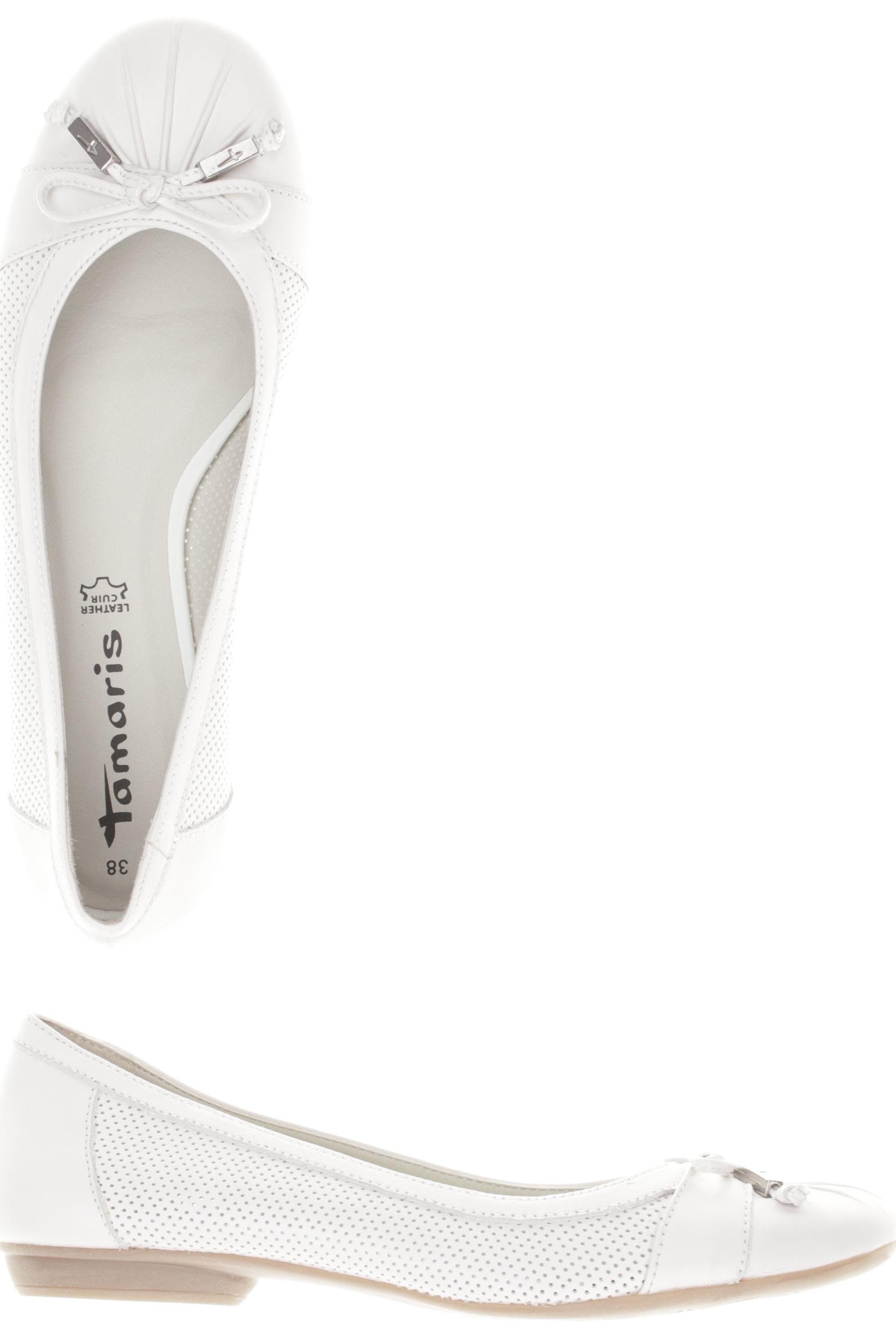 

Tamaris Damen Ballerinas, weiß, Gr. 38
