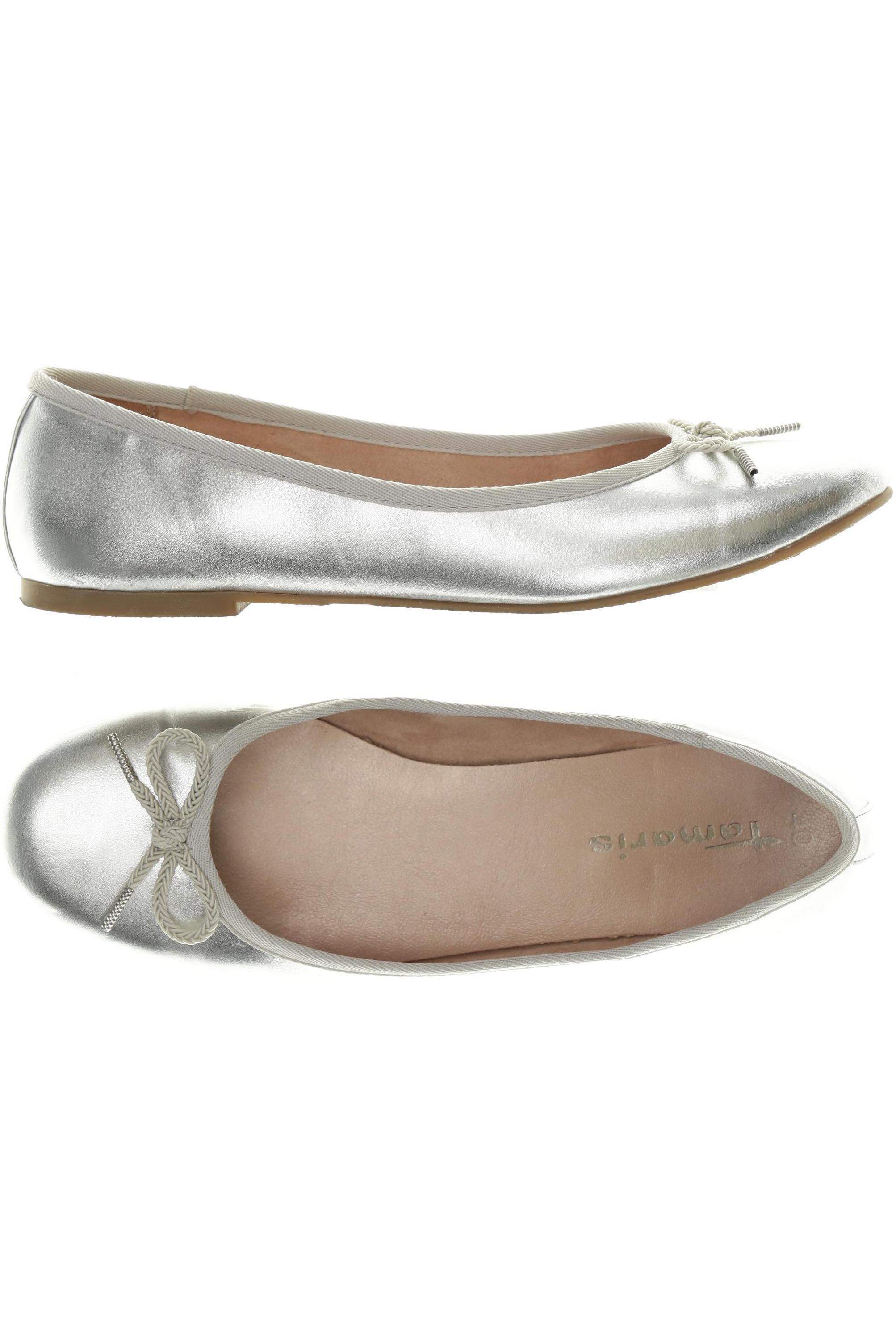 

Tamaris Damen Ballerinas, silber, Gr. 40