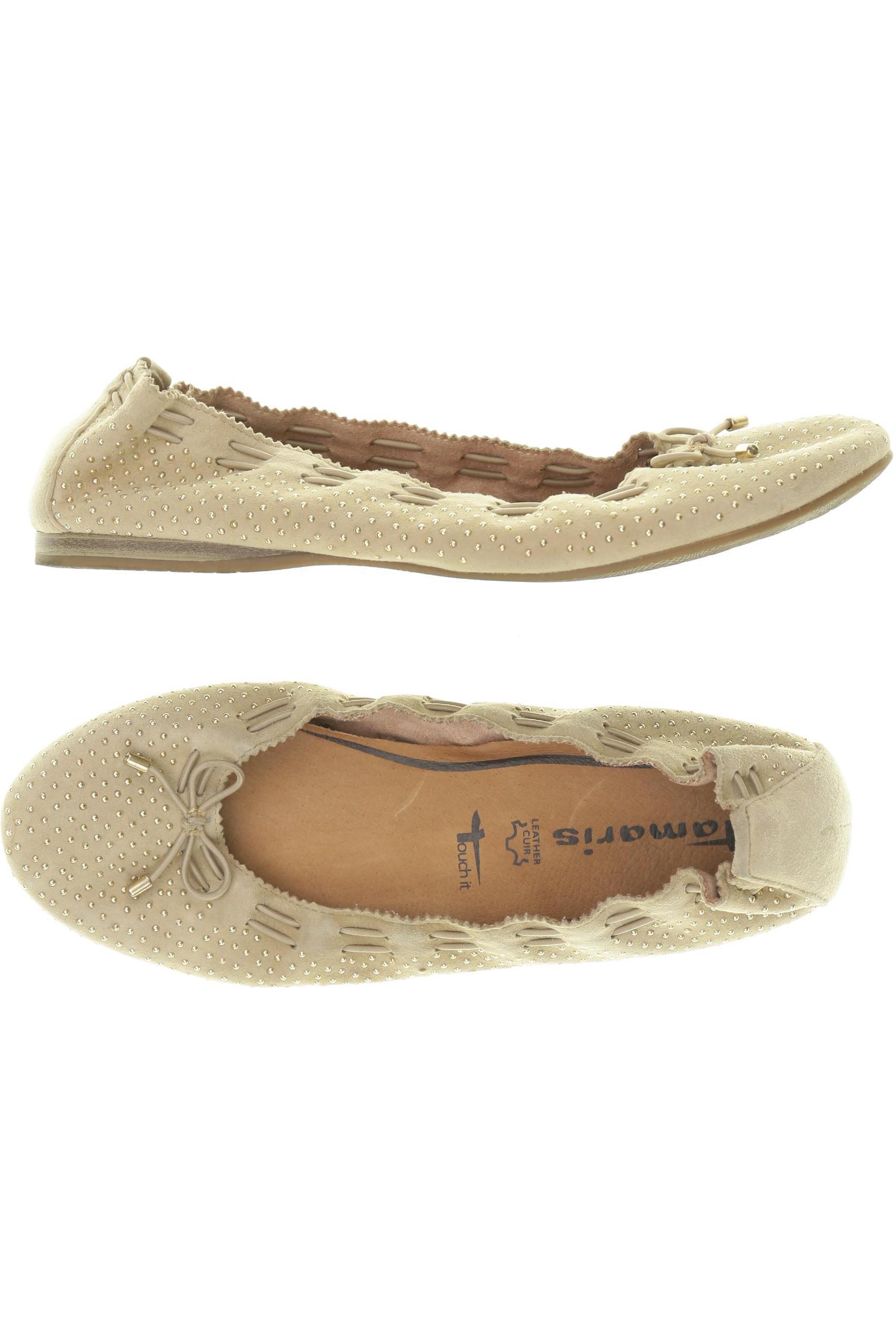 

Tamaris Damen Ballerinas, beige, Gr. 38