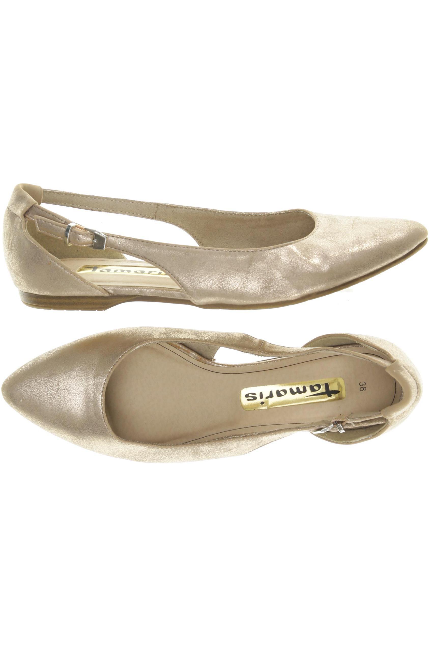 

Tamaris Damen Ballerinas, beige, Gr. 38