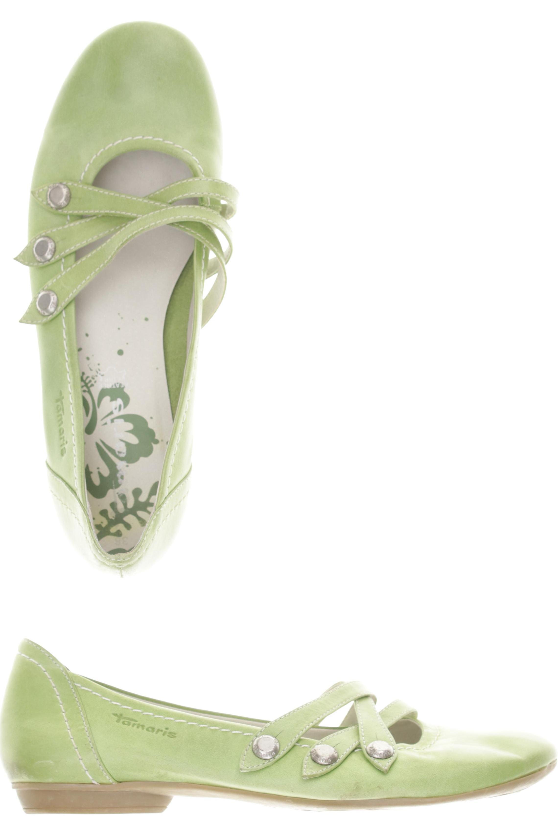 

Tamaris Damen Ballerinas, grün, Gr. 38