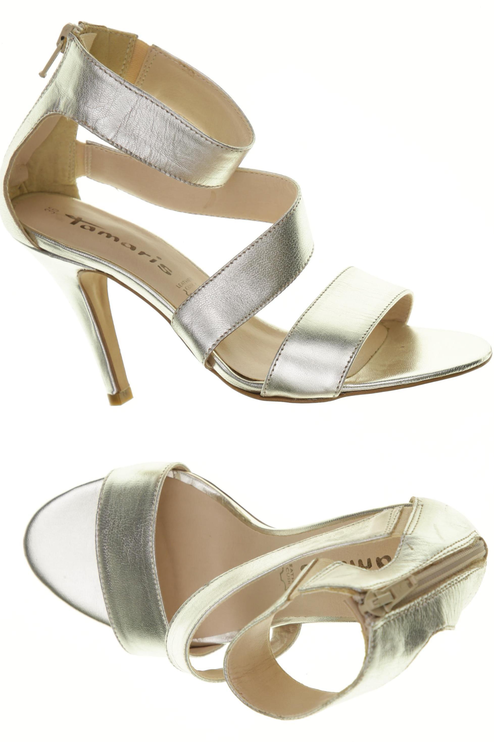 

Tamaris Damen Sandale, silber, Gr. 36
