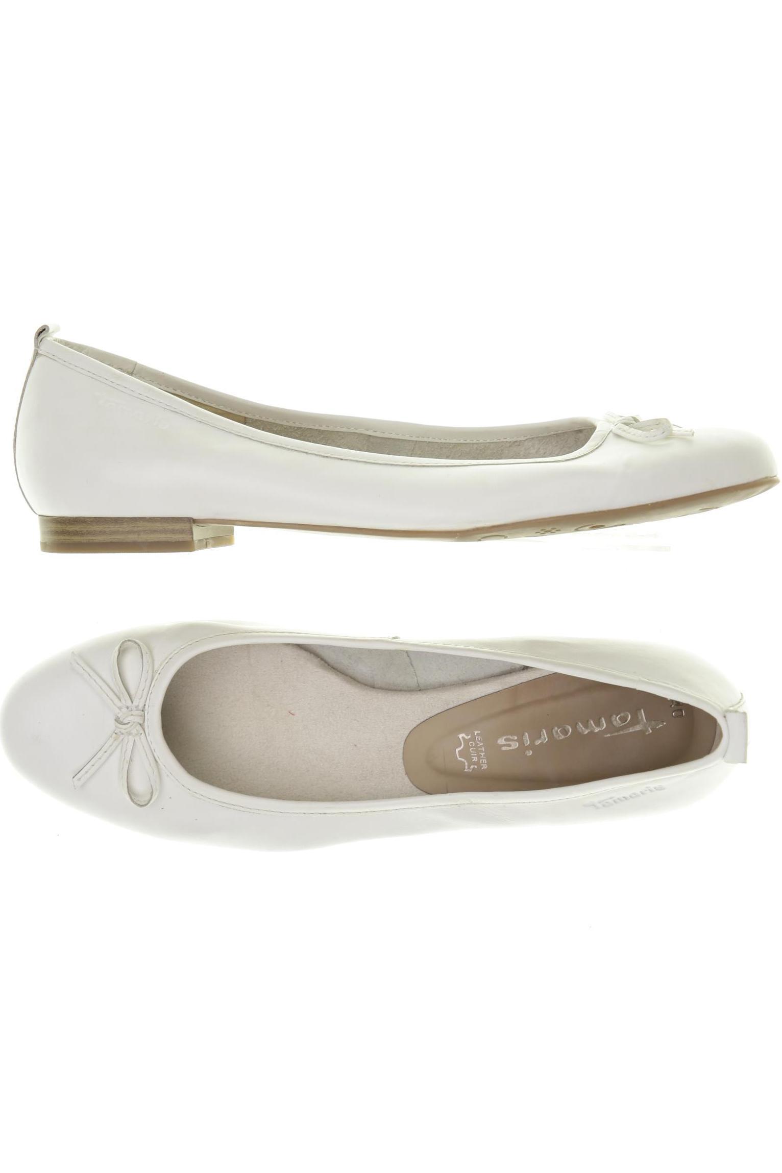 

Tamaris Damen Ballerinas, weiß, Gr. 40
