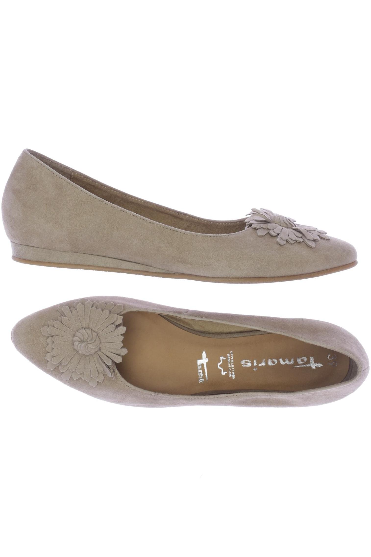 

Tamaris Damen Ballerinas, beige, Gr. 39