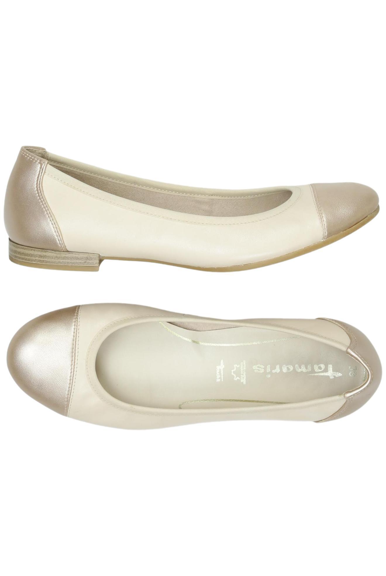 

Tamaris Damen Ballerinas, cremeweiß, Gr. 38
