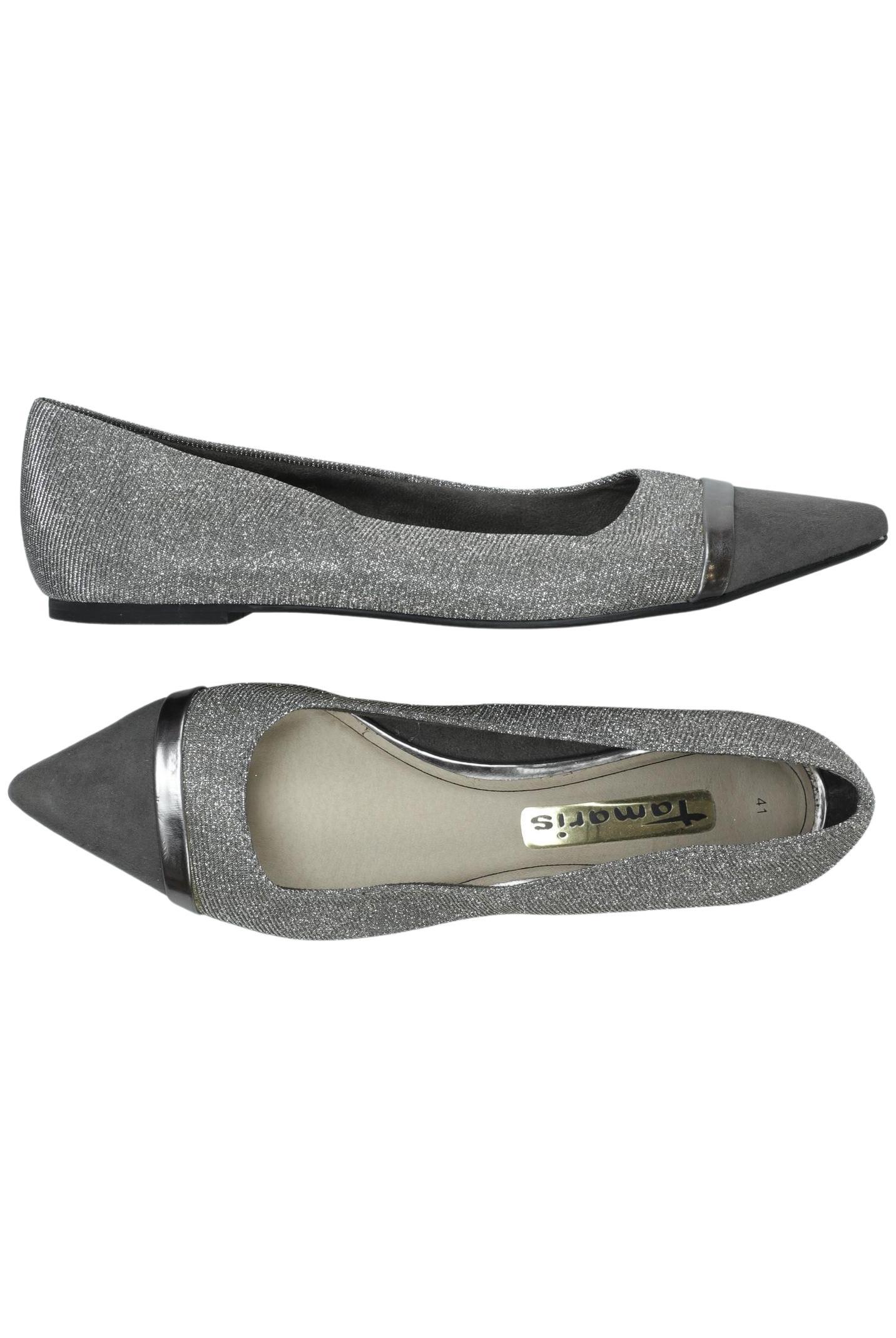

Tamaris Damen Ballerinas, silber, Gr. 41