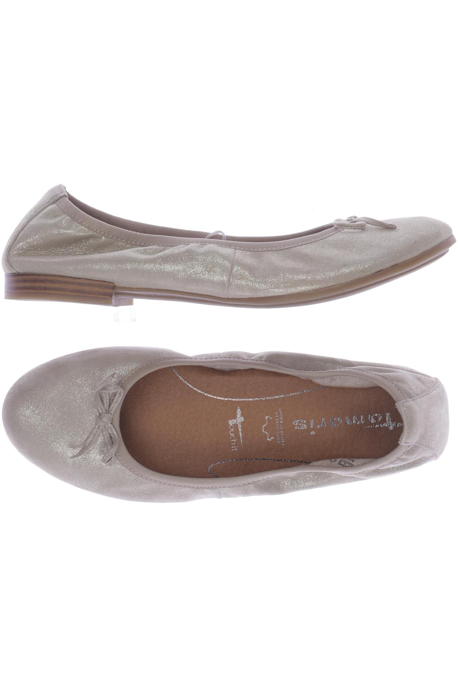 

Tamaris Damen Ballerinas, gold, Gr. 37