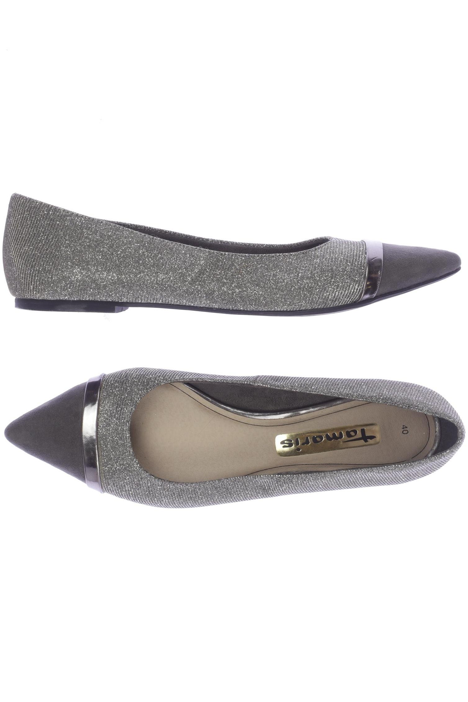 

Tamaris Damen Ballerinas, grau, Gr. 40