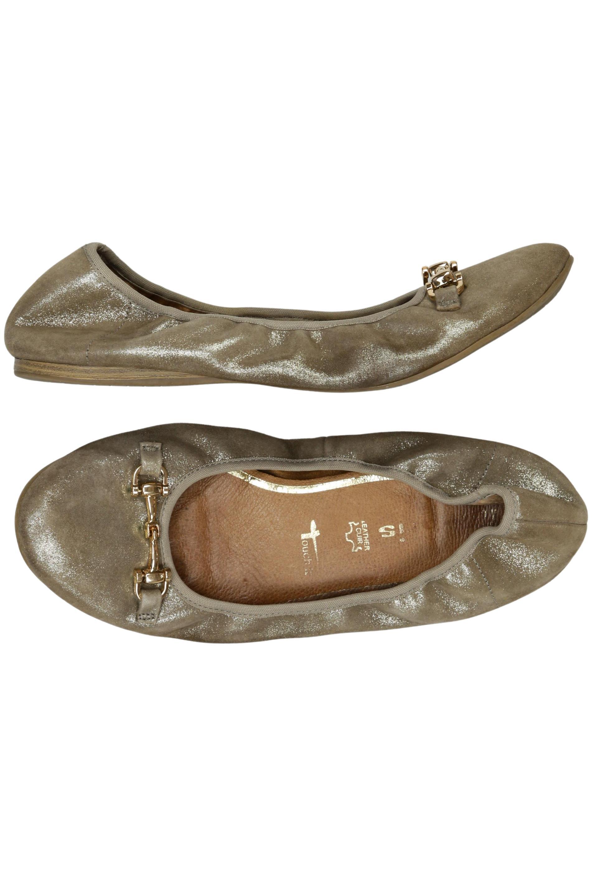 

Tamaris Damen Ballerinas, gold, Gr. 40