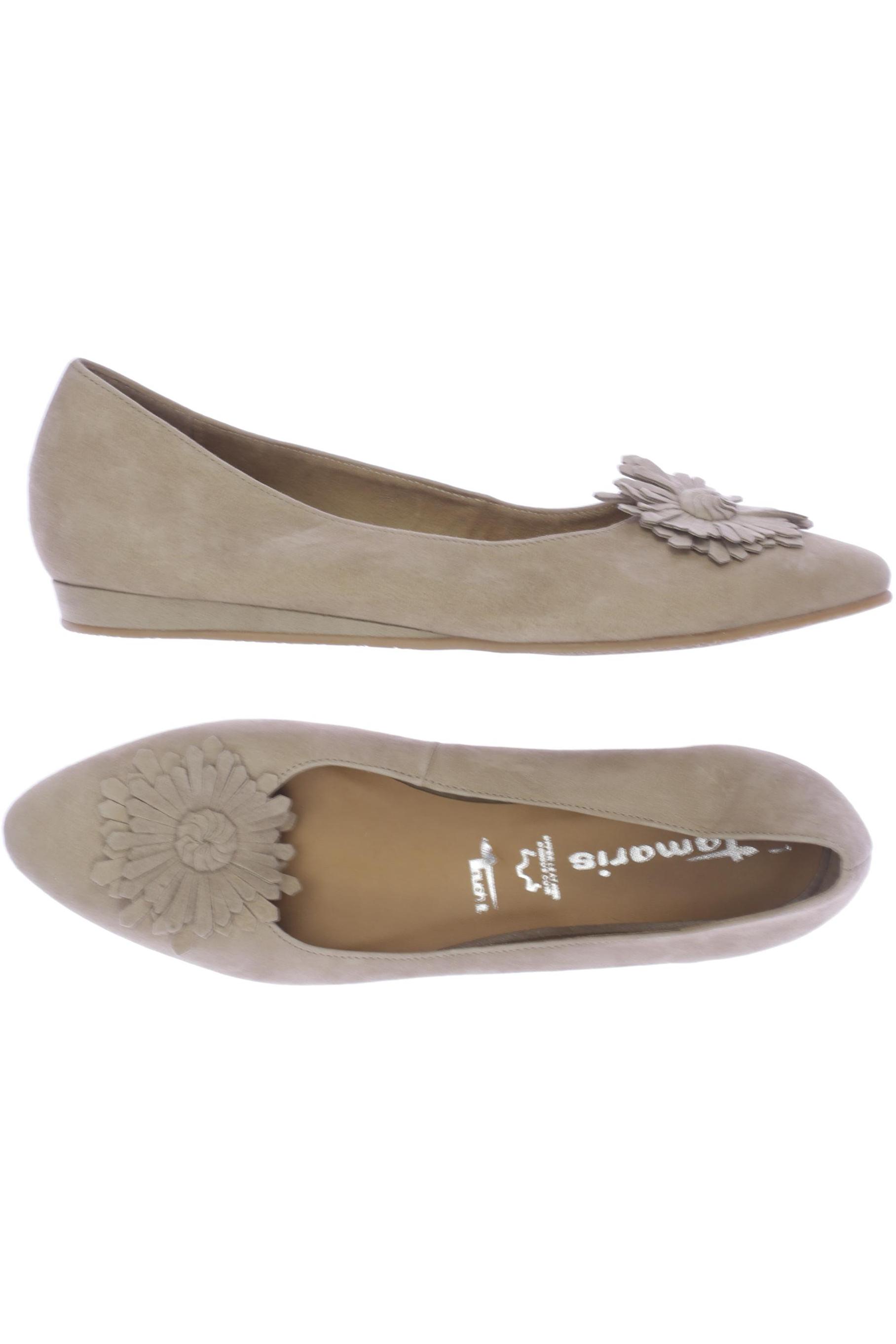 

Tamaris Damen Ballerinas, beige, Gr. 41