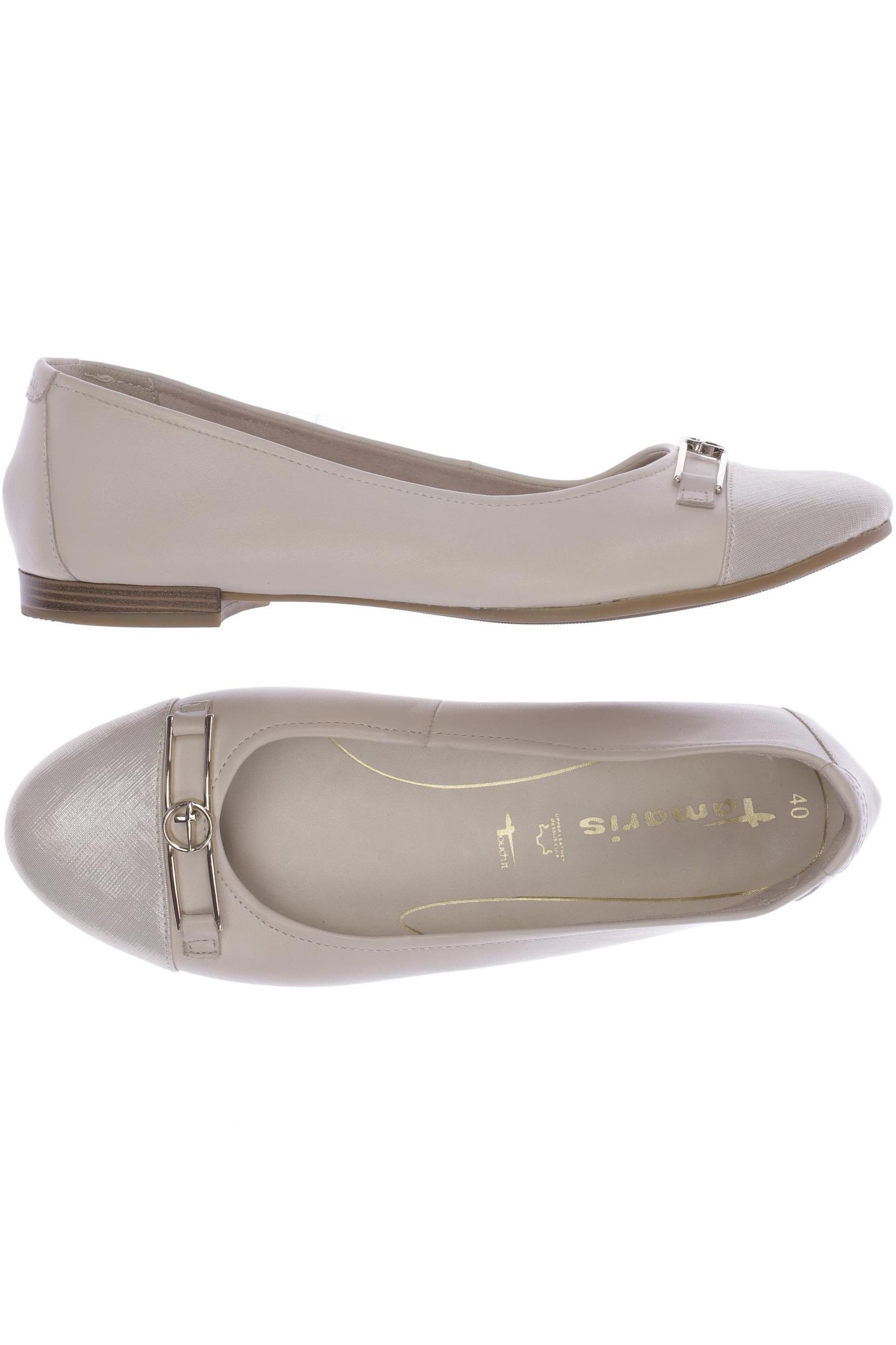 

Tamaris Damen Ballerinas, cremeweiß