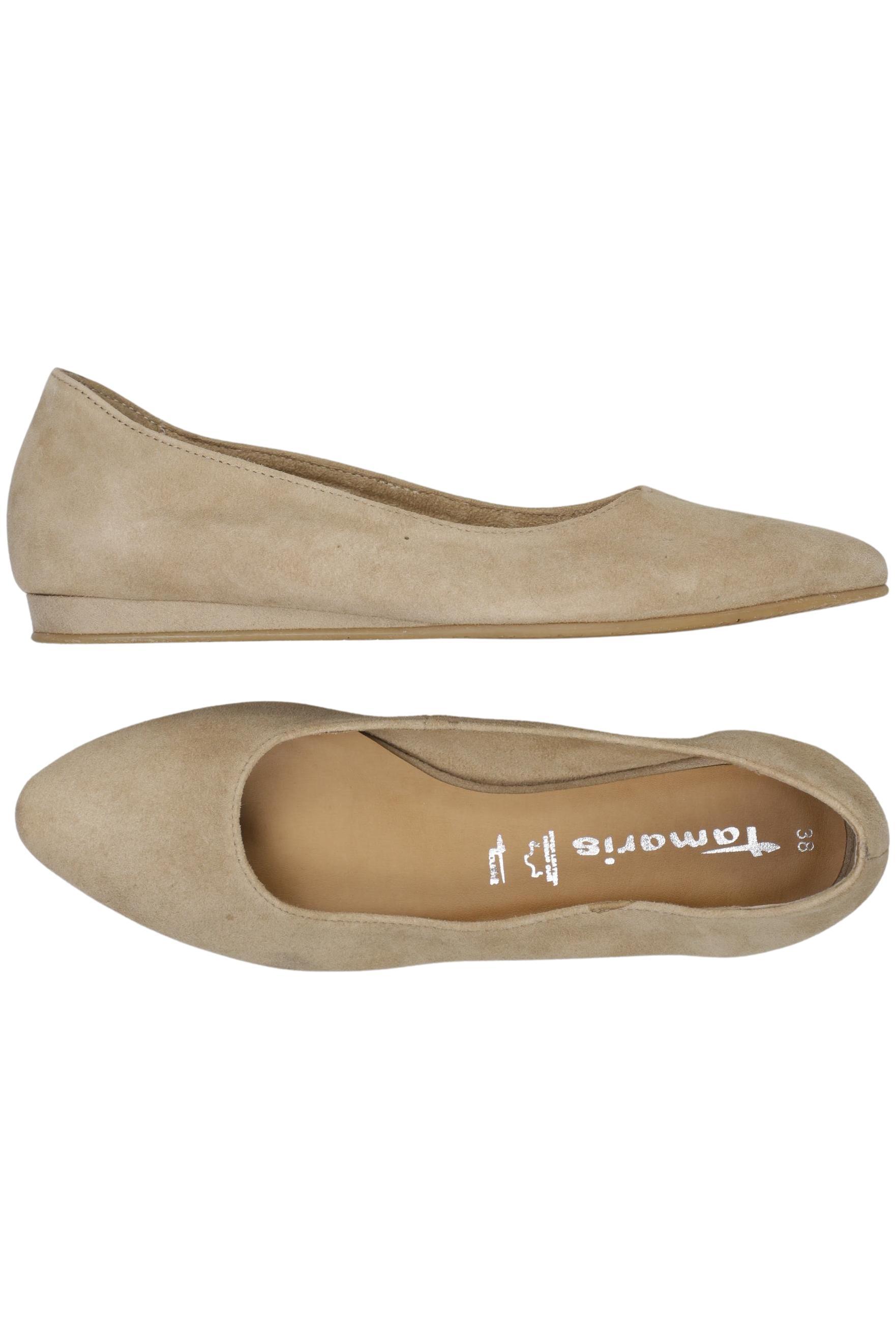 

Tamaris Damen Ballerinas, beige, Gr. 38