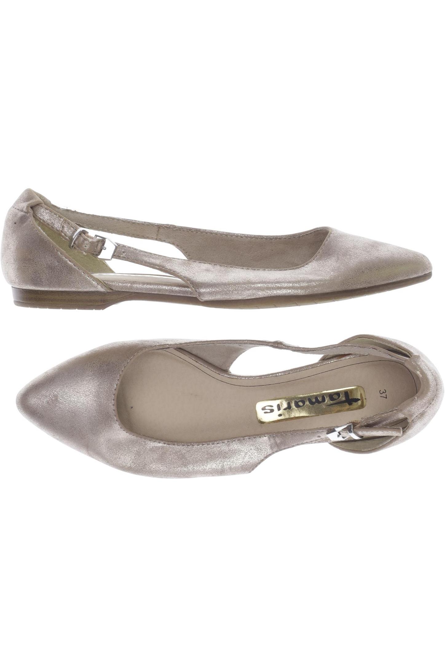 

Tamaris Damen Ballerinas, gold, Gr. 37