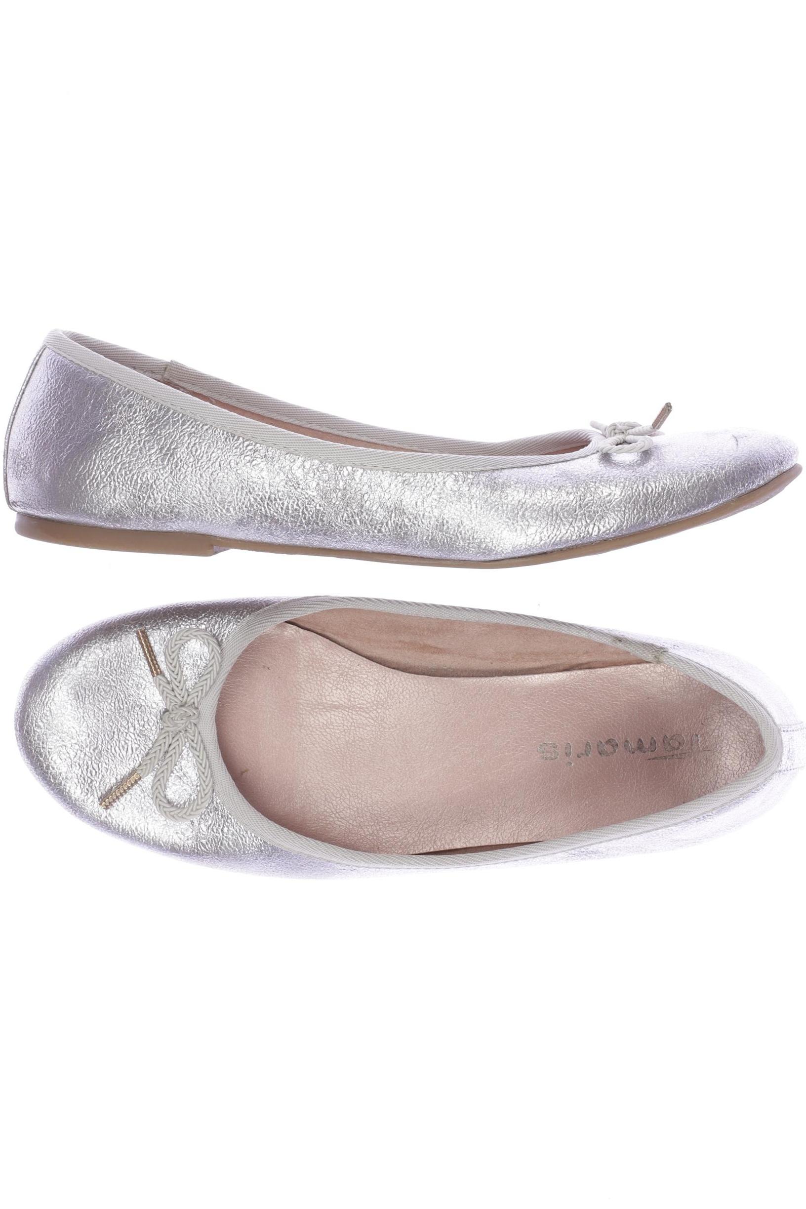 

Tamaris Damen Ballerinas, silber, Gr. 39