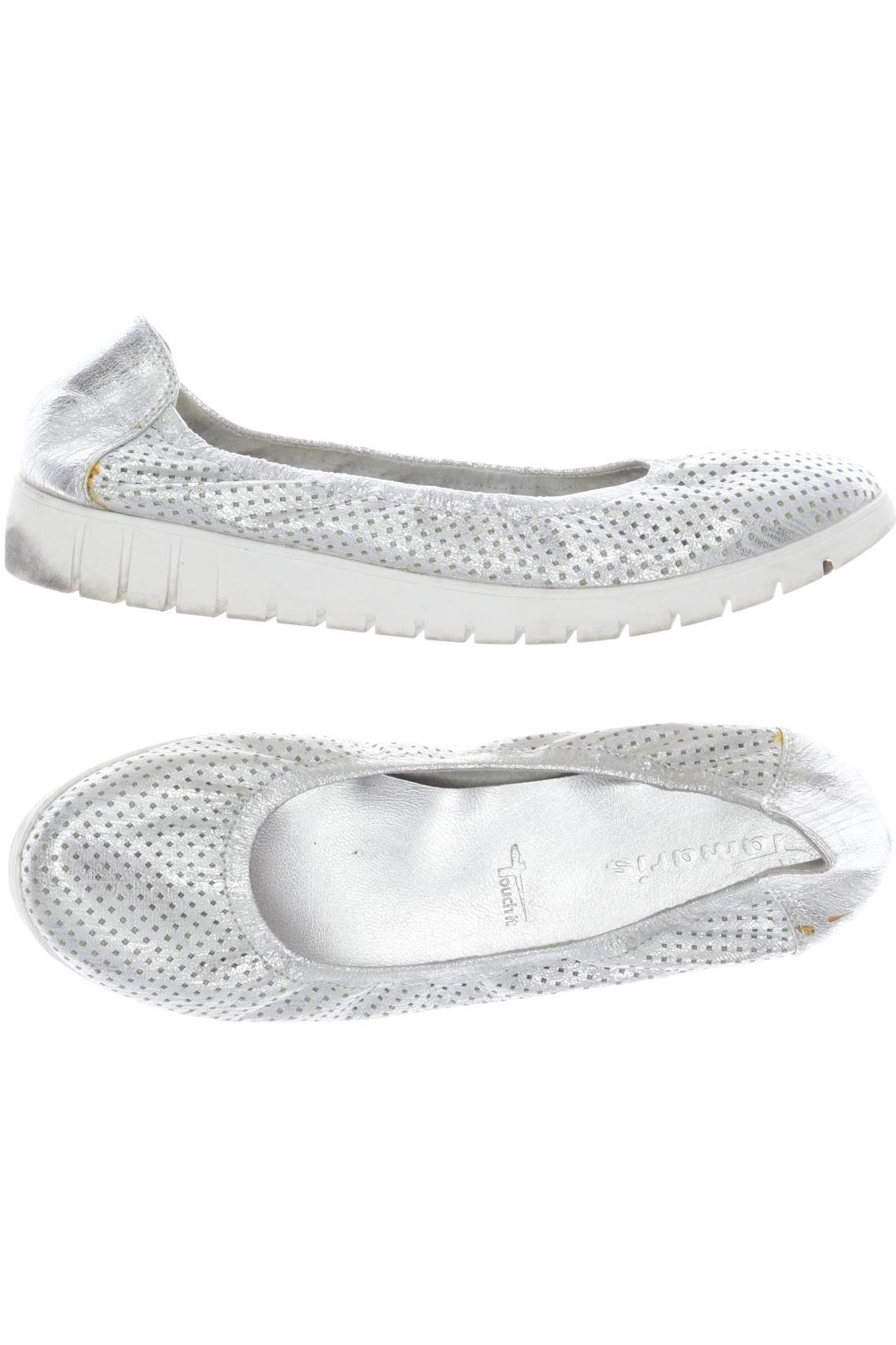 

Tamaris Damen Ballerinas, silber, Gr. 40