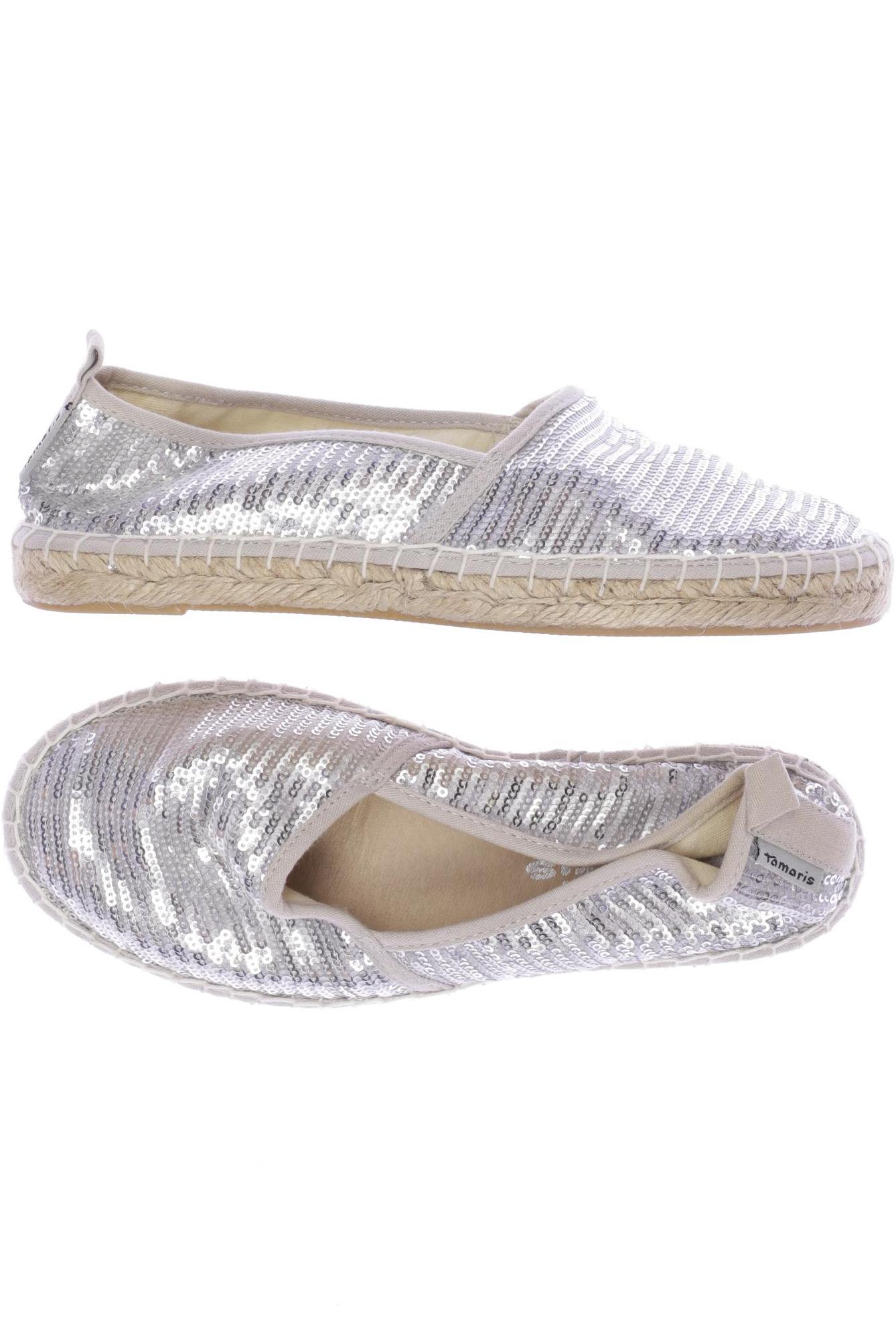 

Tamaris Damen Ballerinas, silber, Gr. 36